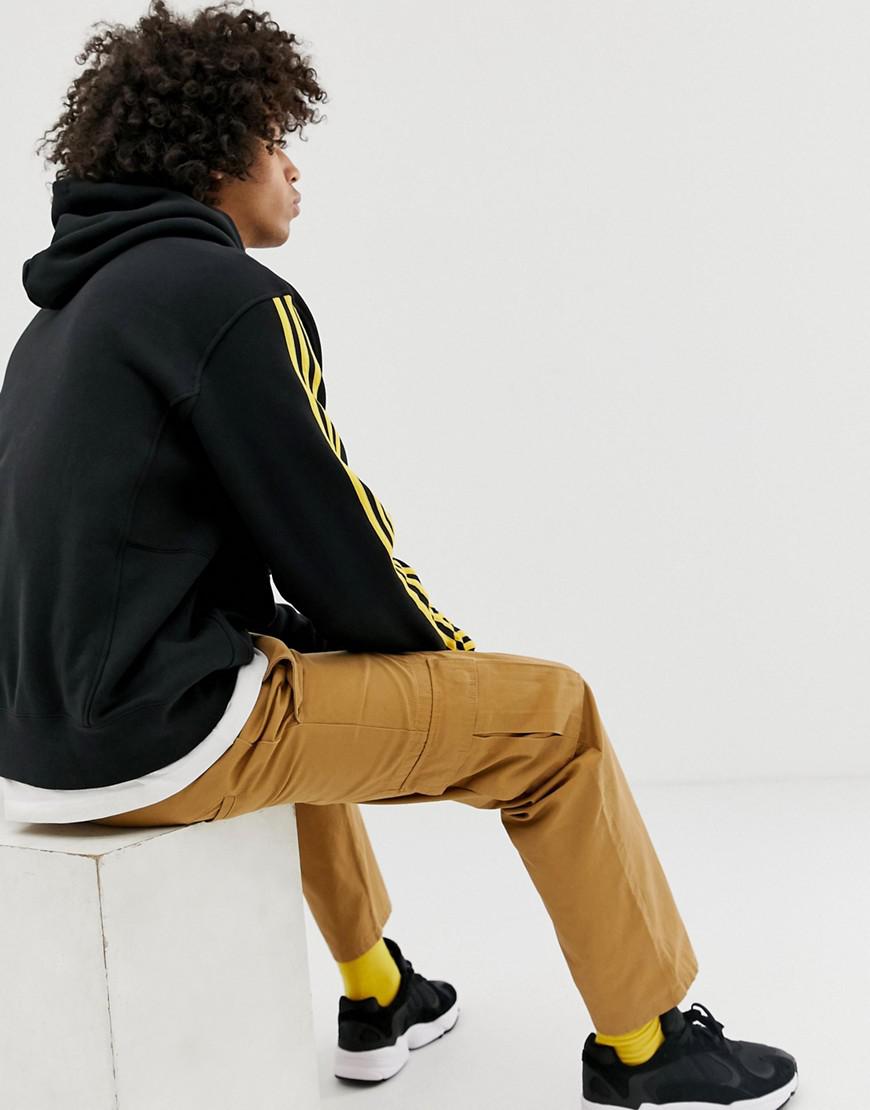 adidas originals floating 3 stripe hoodie
