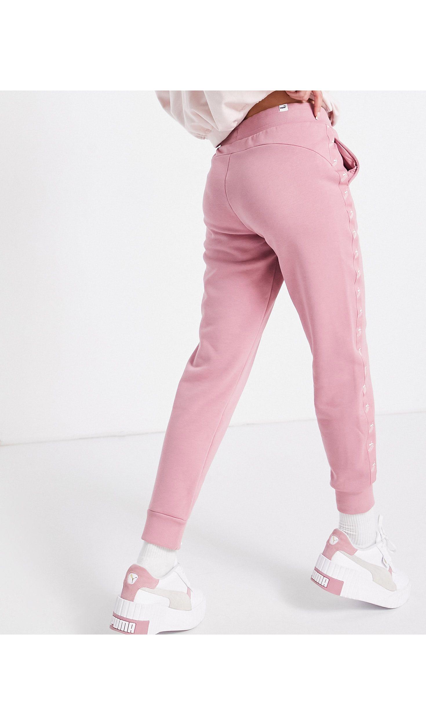 PUMA Amplified joggers in Pink | Lyst UK