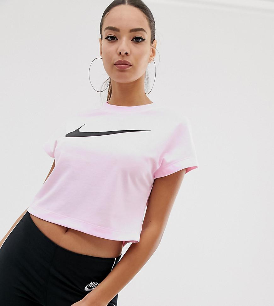 nike swoosh crop t shirt