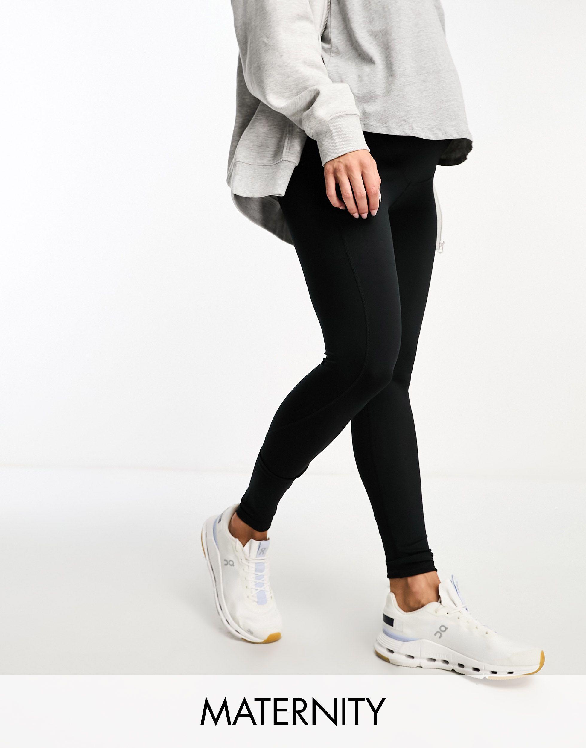 ASOS 4505 Maternity Icon legging With Bum Sculpt Seam Detail And Pocket in  Black
