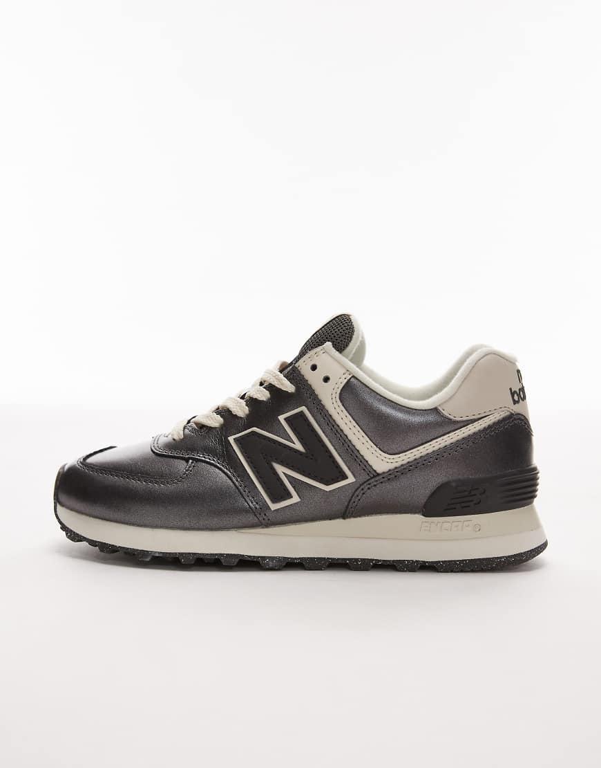 New Balance 574 Trainers in Grey Lyst UK