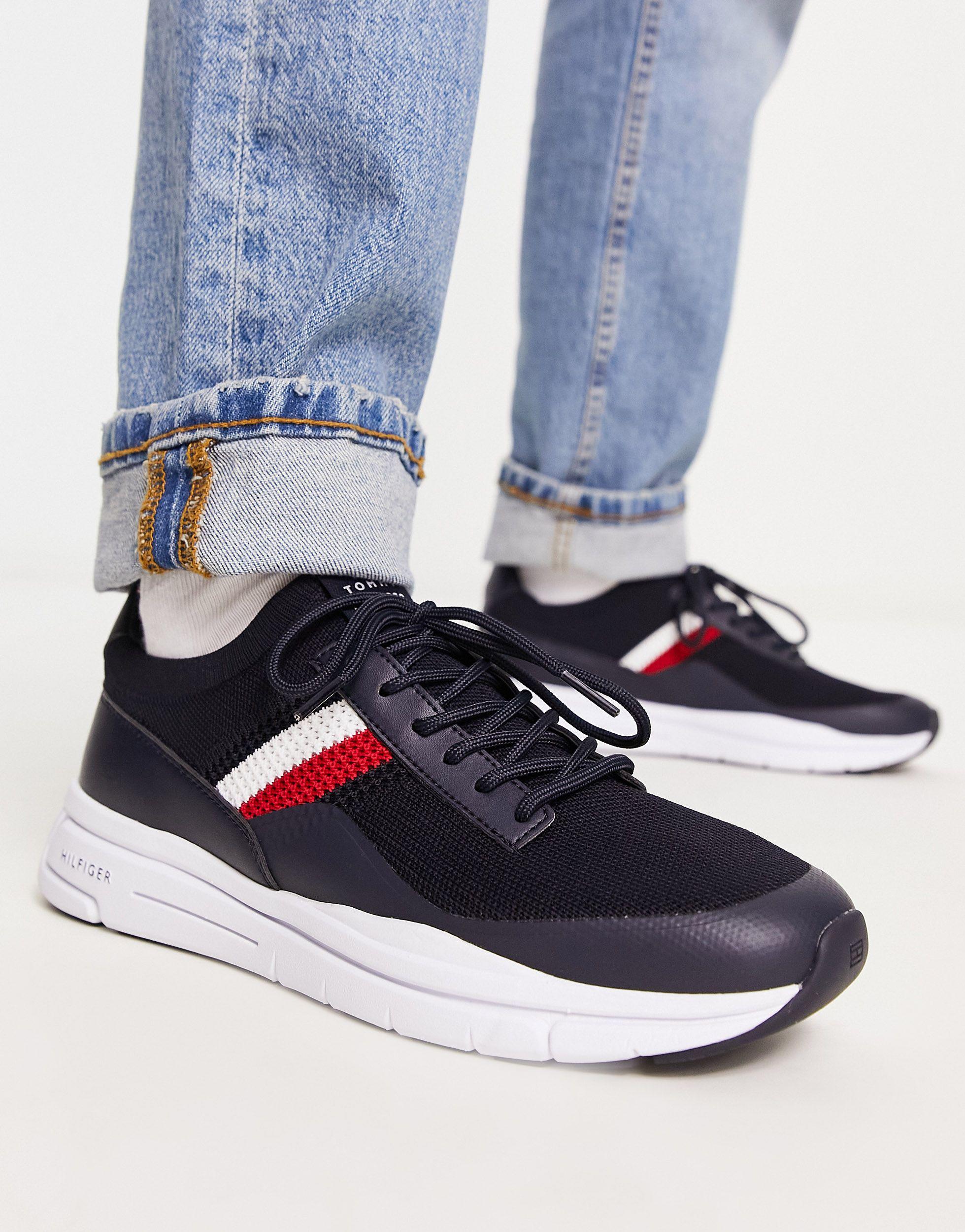 Tommy Hilfiger Premium Lightweight Trainers in Blue for Men | Lyst