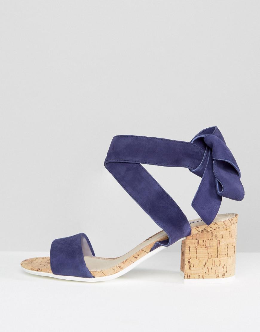 suede block heel sandals