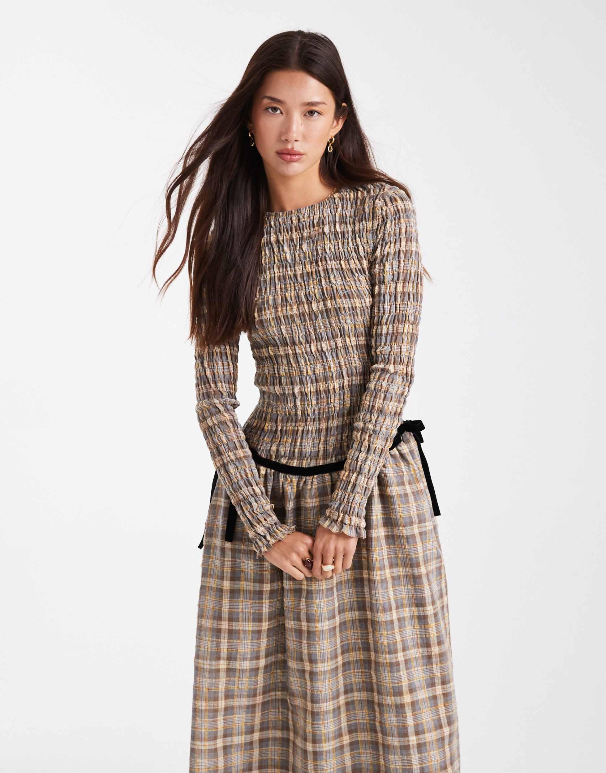 daisy street drop waist shirred dress Annie Shirred Mini Dress – Daisy Street