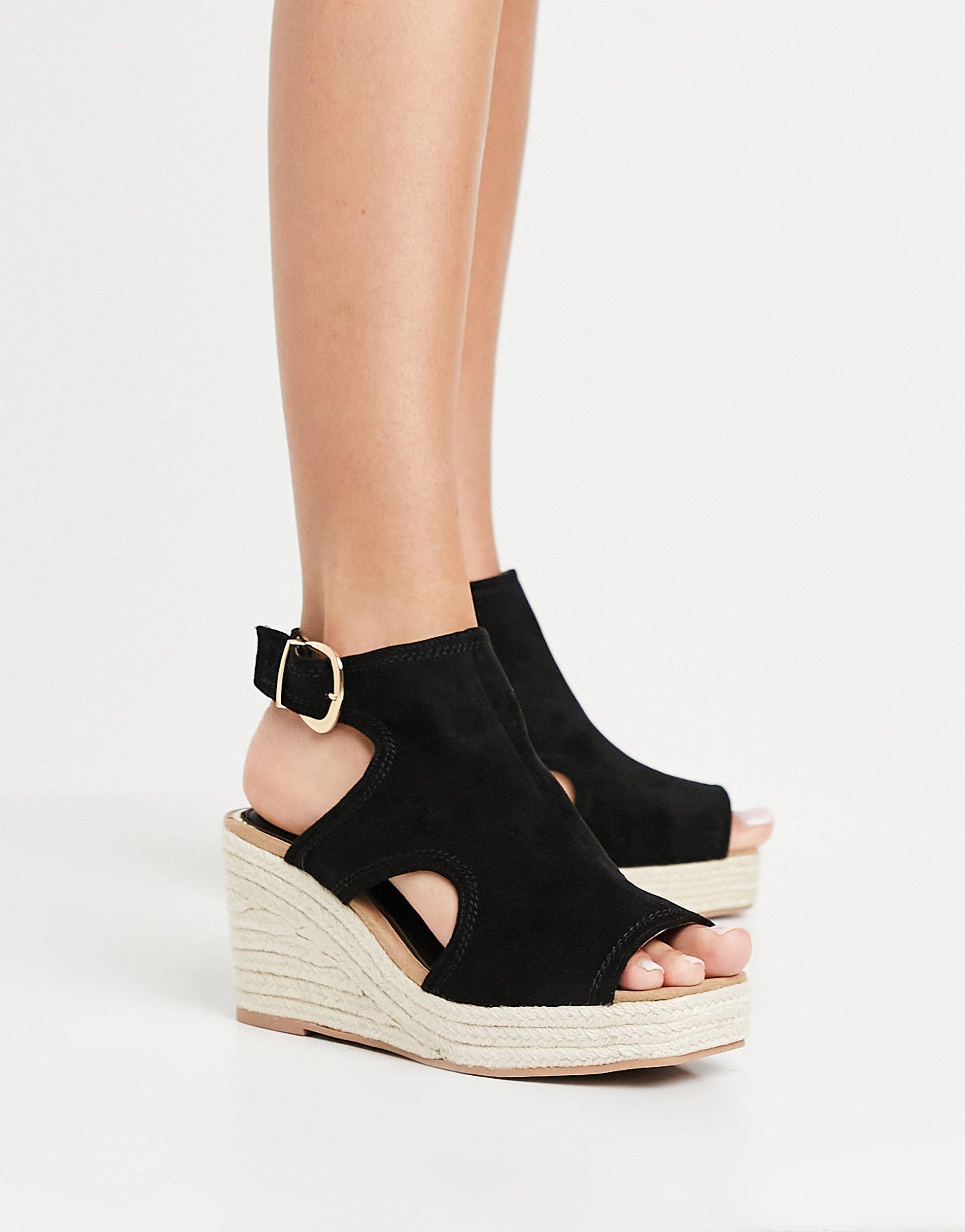 Buy River Island Blue Branded Ankle Tie Wedges from Next Netherlands