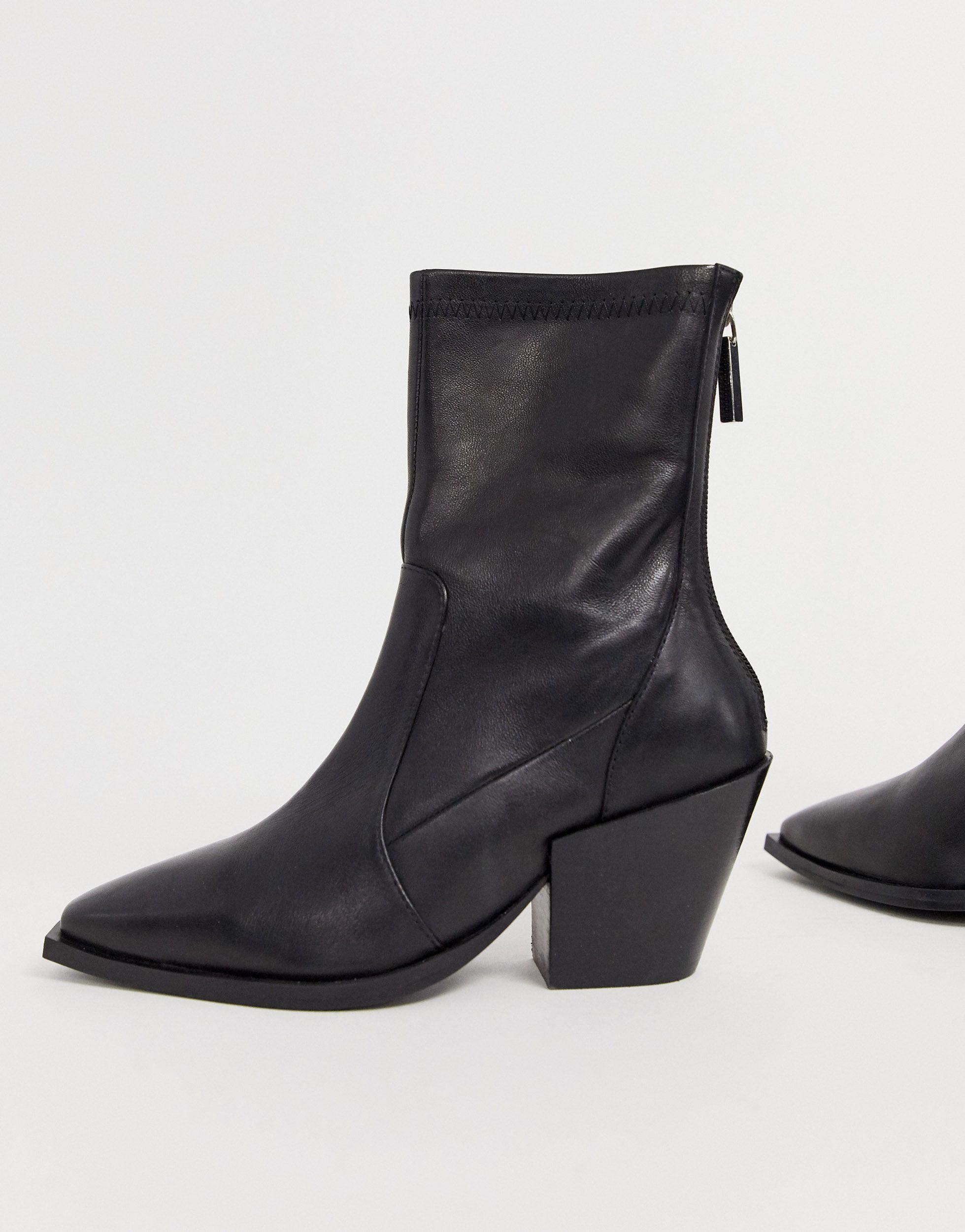 office black ankle boots