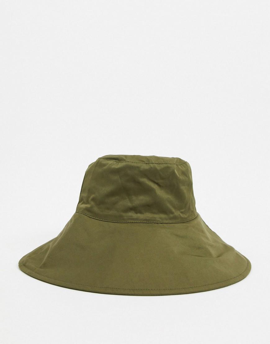 Mango Synthetic Bucket Hat With Tie in Green - Lyst