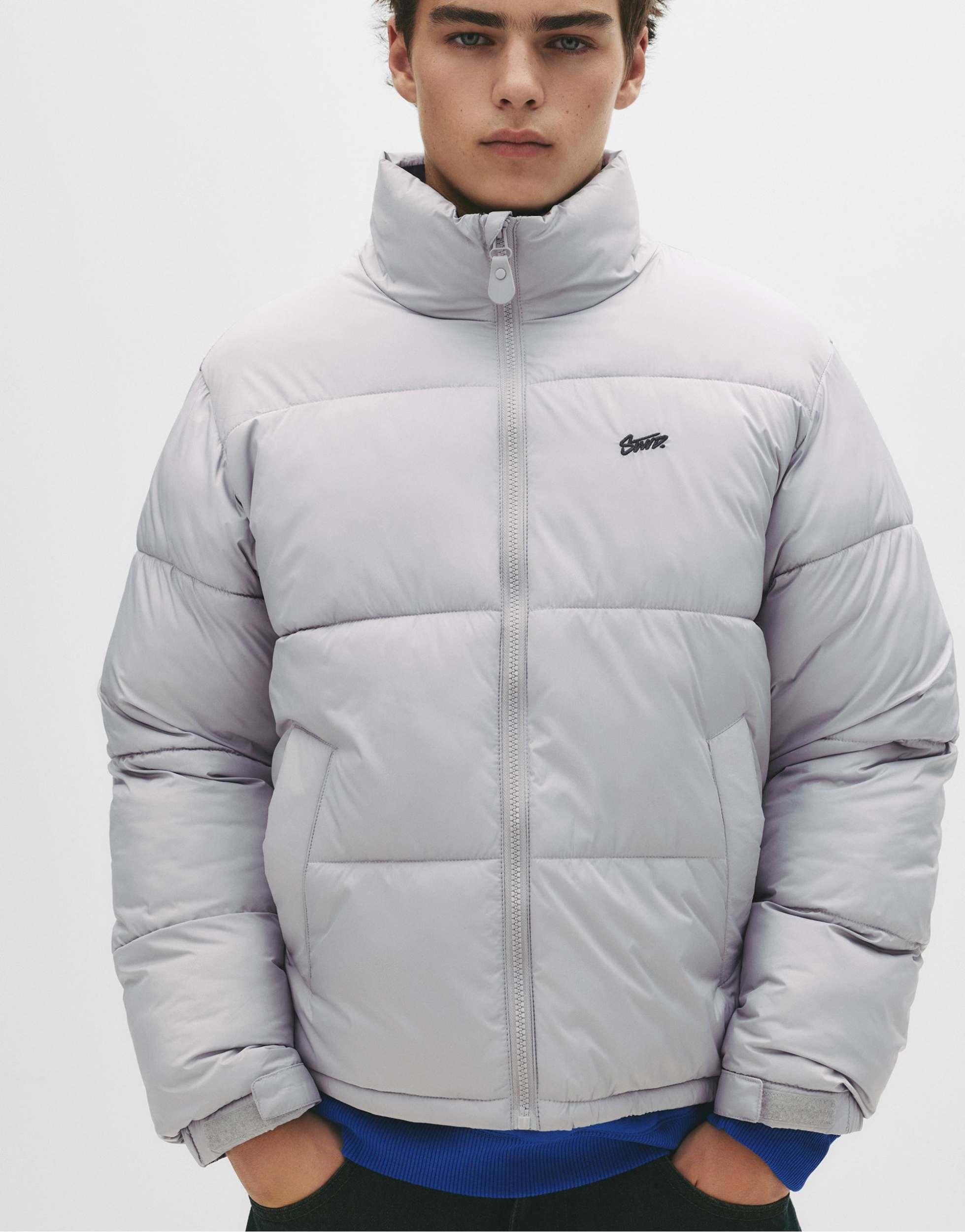 Pull And Bear Graue Pufferjacke Pull&Bear – Stwd – Pufferjacke In