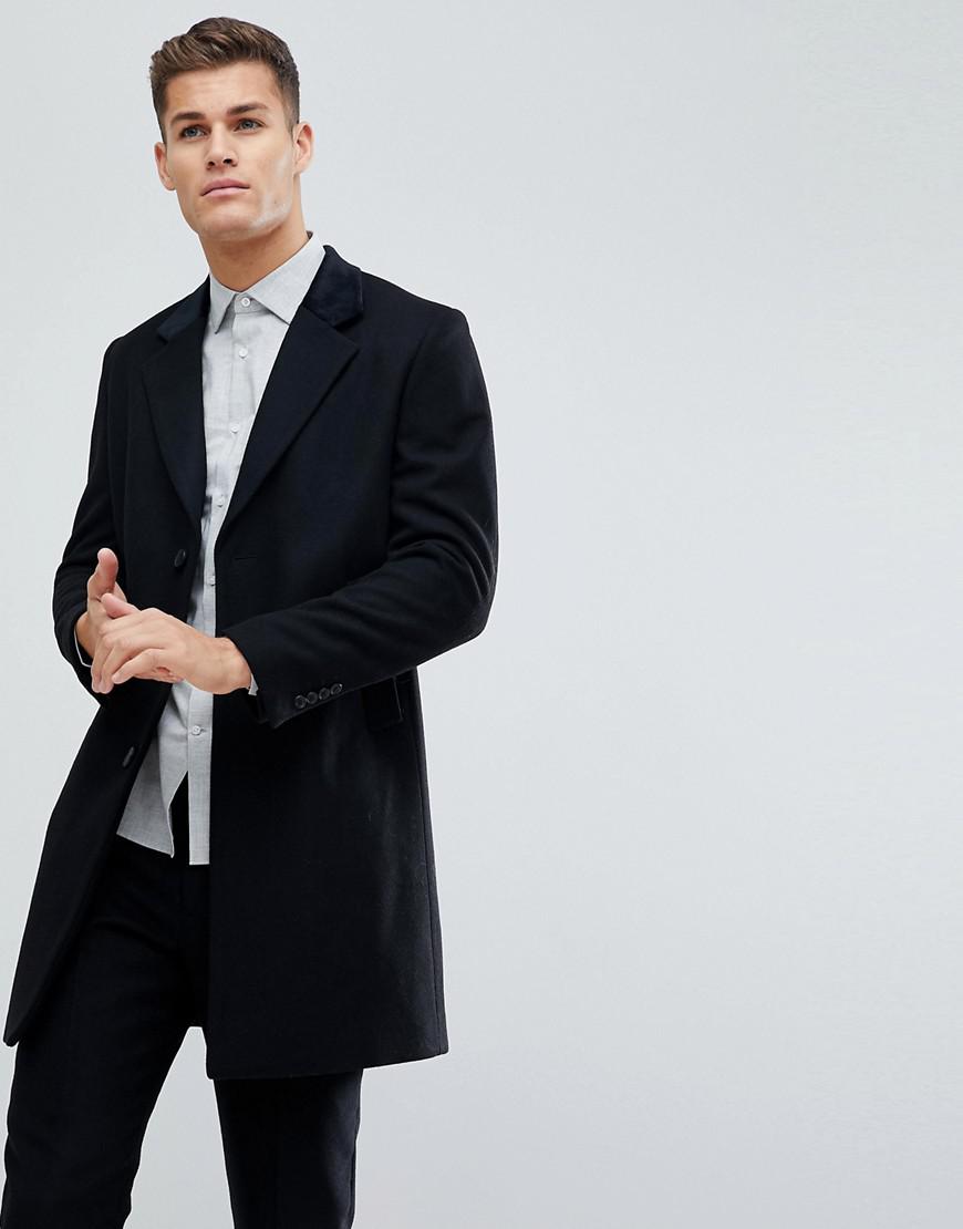 overcoat with collar