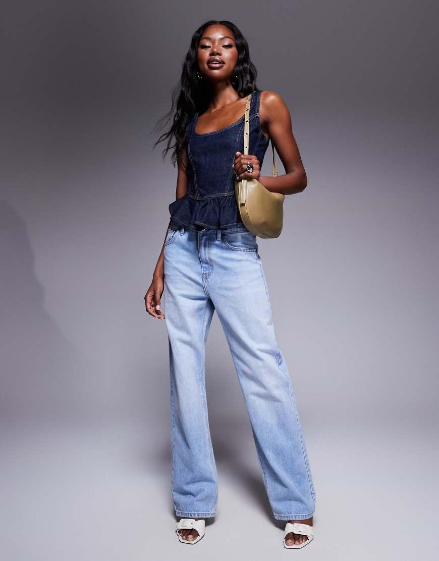 river island peplum top