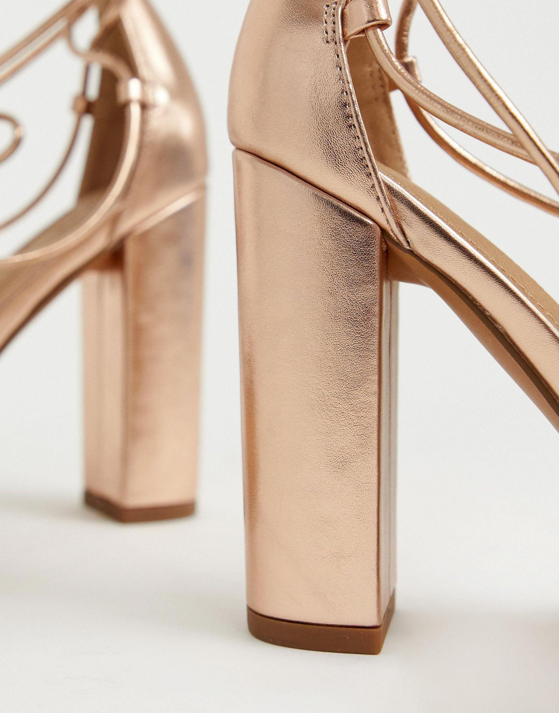 talon carré rose gold