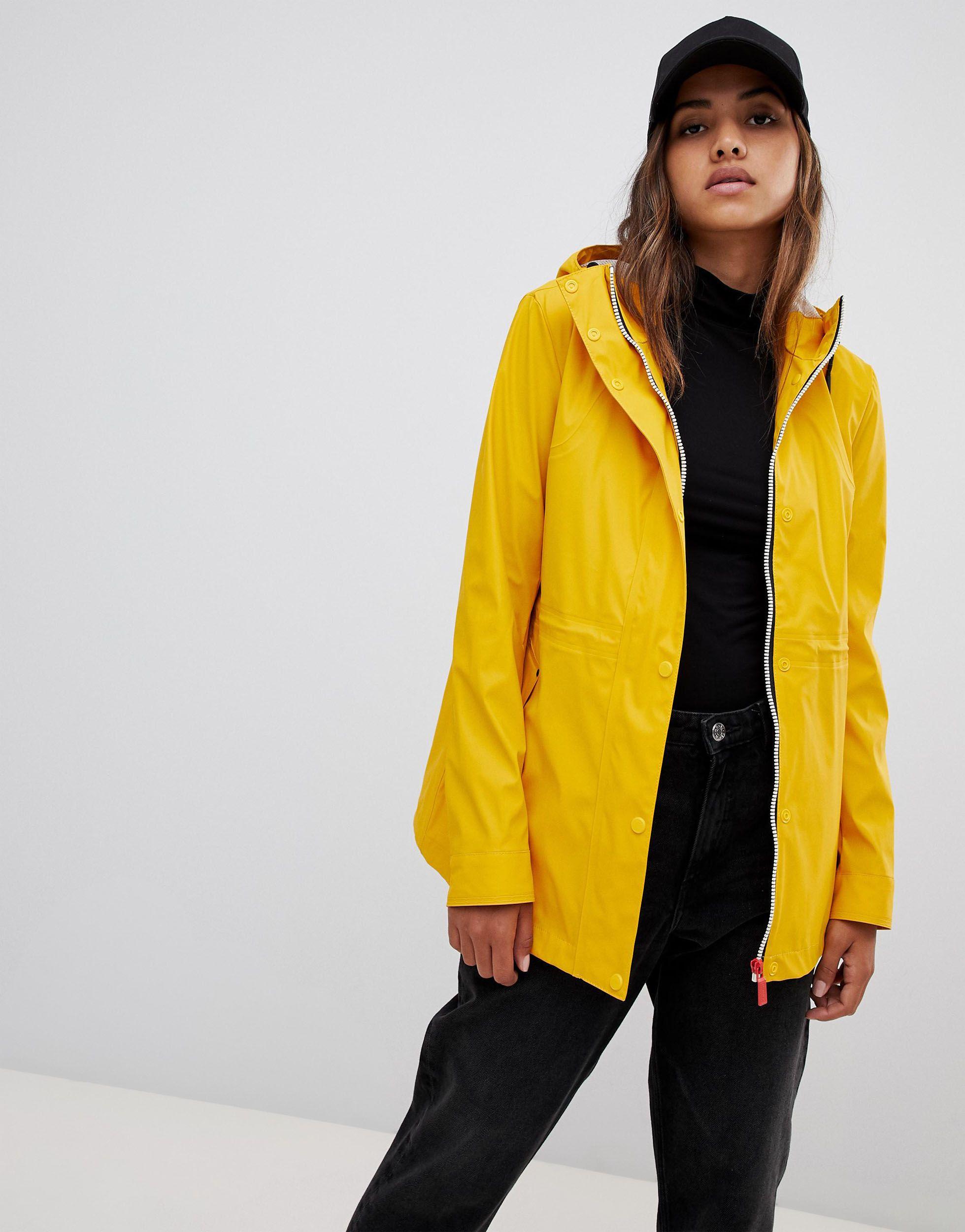 Hunter lightweight rubberised yellow rain mac Clearance