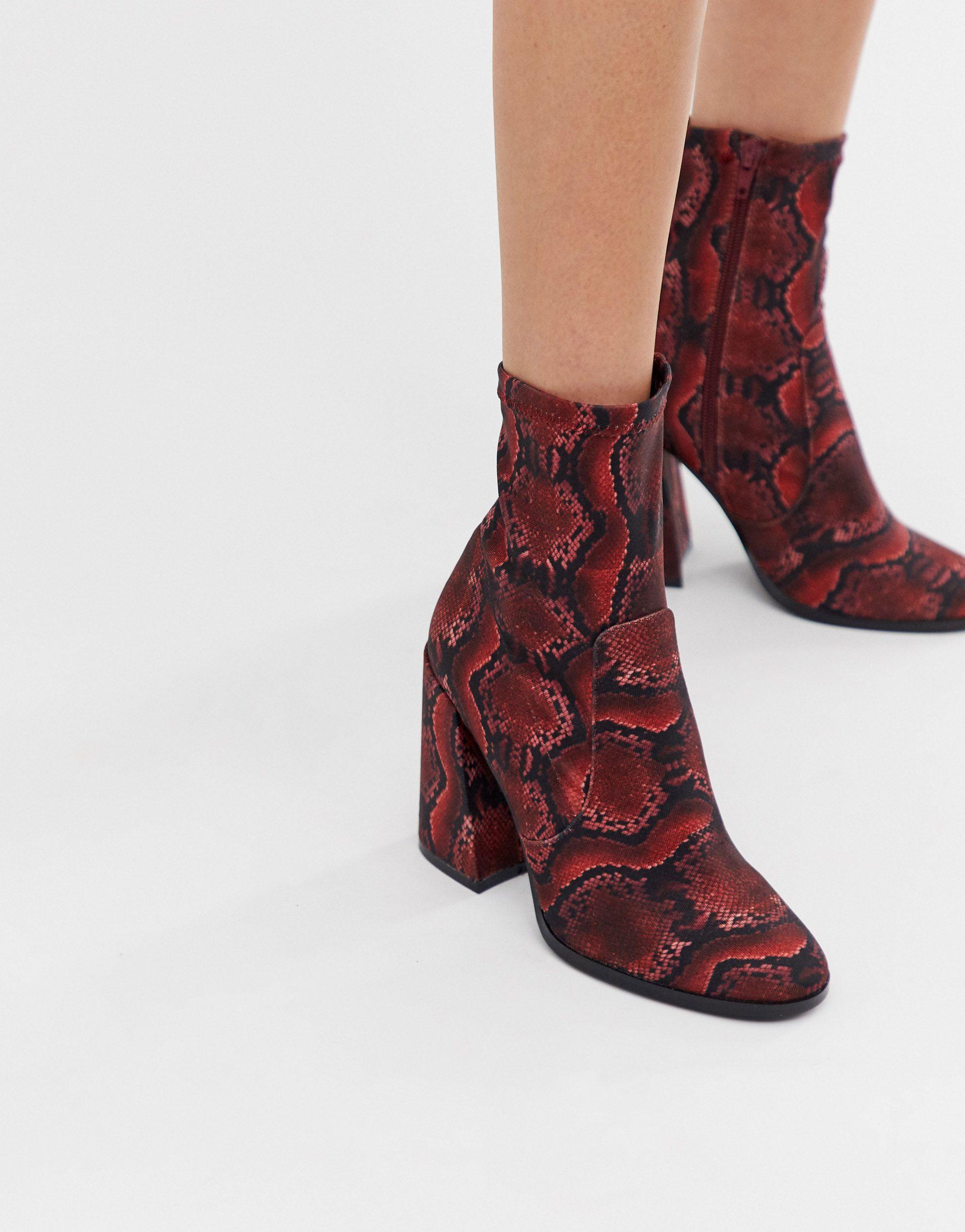 asos snake boots