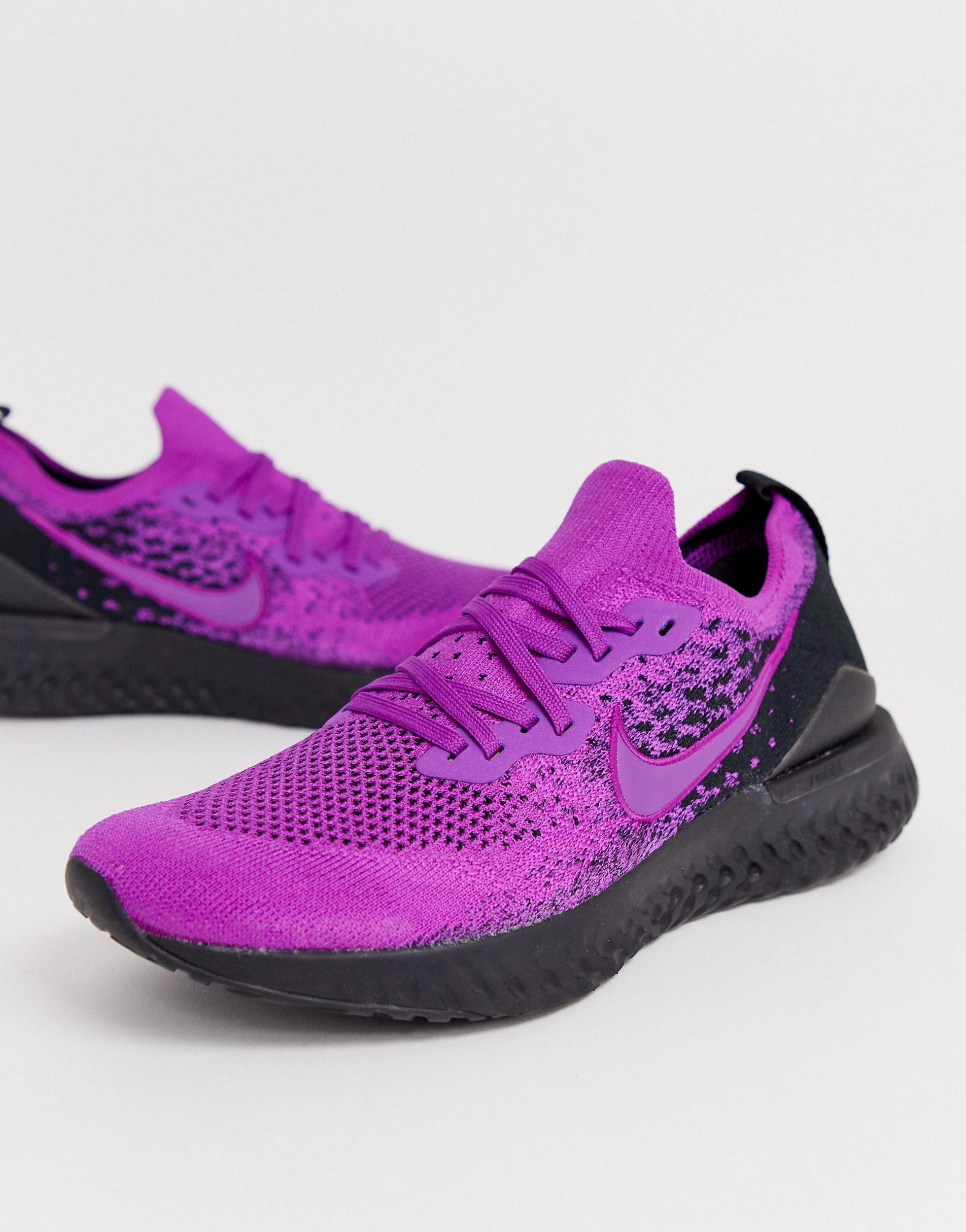 Nike Epic React Flyknit 2 Running Shoes in Purple for Men | Lyst