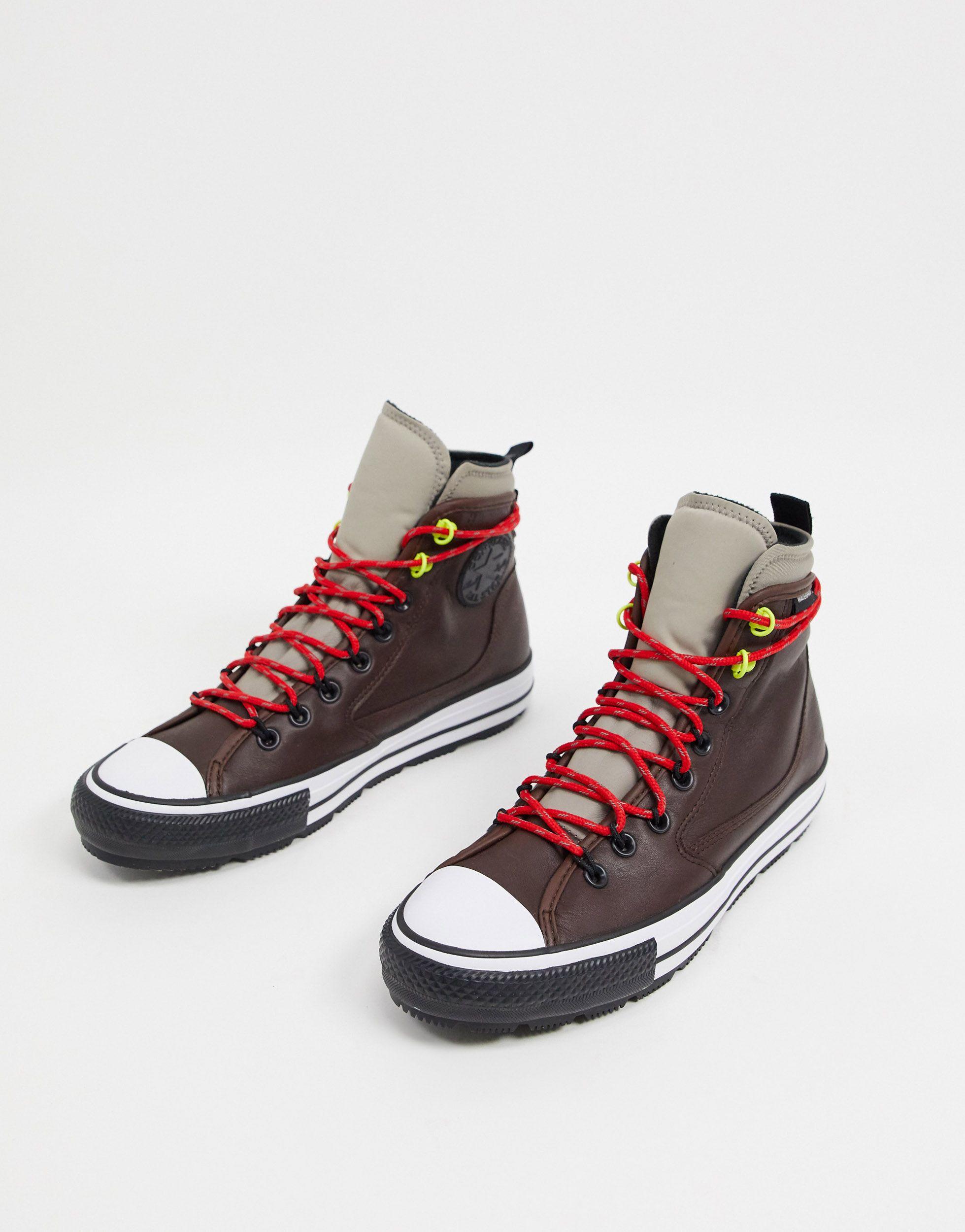 Converse Chuck Taylor All Star All Terrain Waterproof Leather Boots in Brown  for Men | Lyst