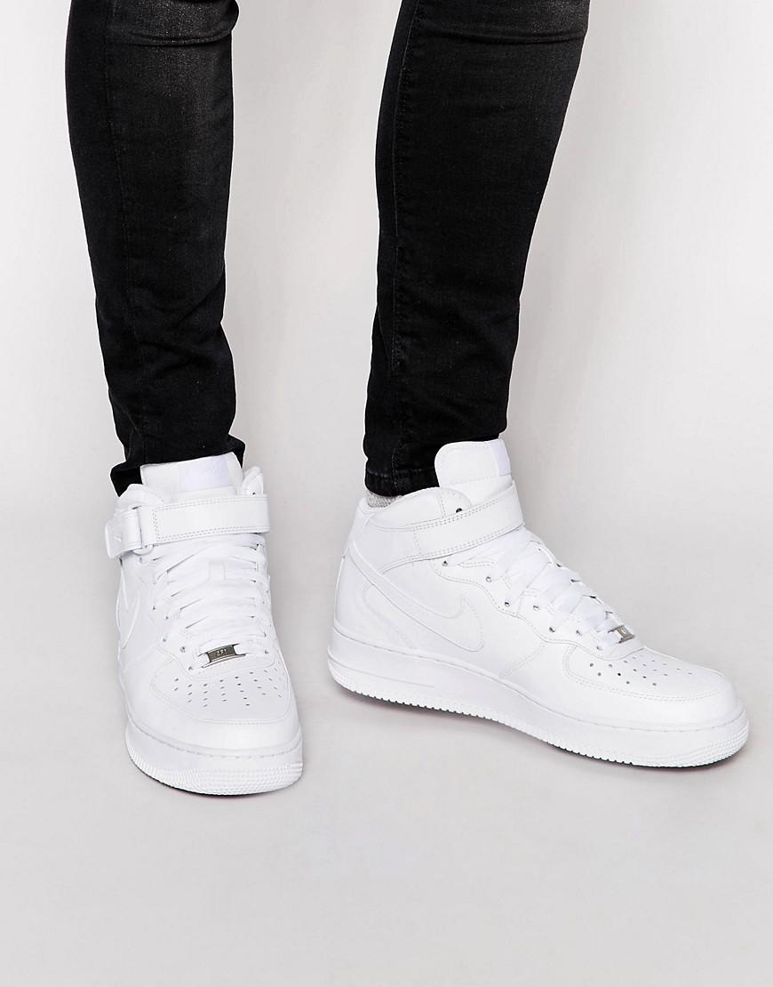 nike air force 1 white outfit mens