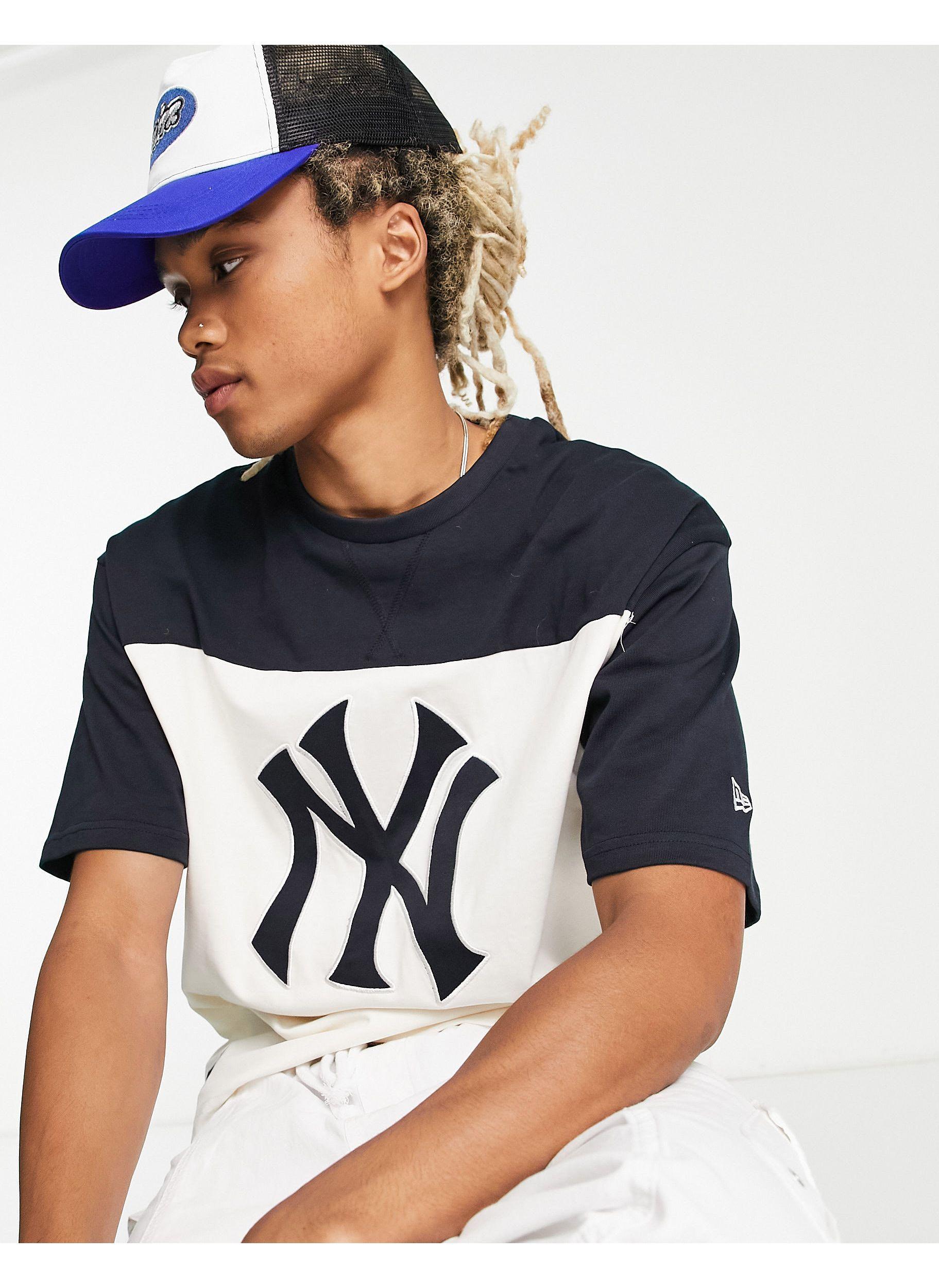 KTZ New York Yankees Two Tone Oversized T-shirt in Blue for Men | Lyst UK