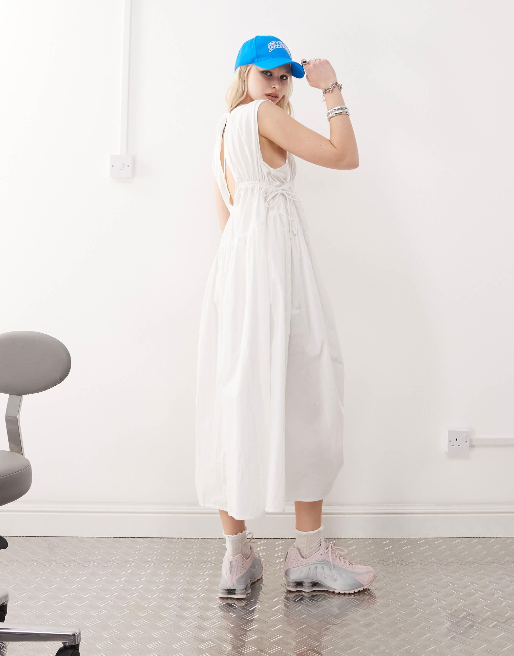 collusion multi channel maxi dress Collusion Multi Channel Maxi Dress in Natural