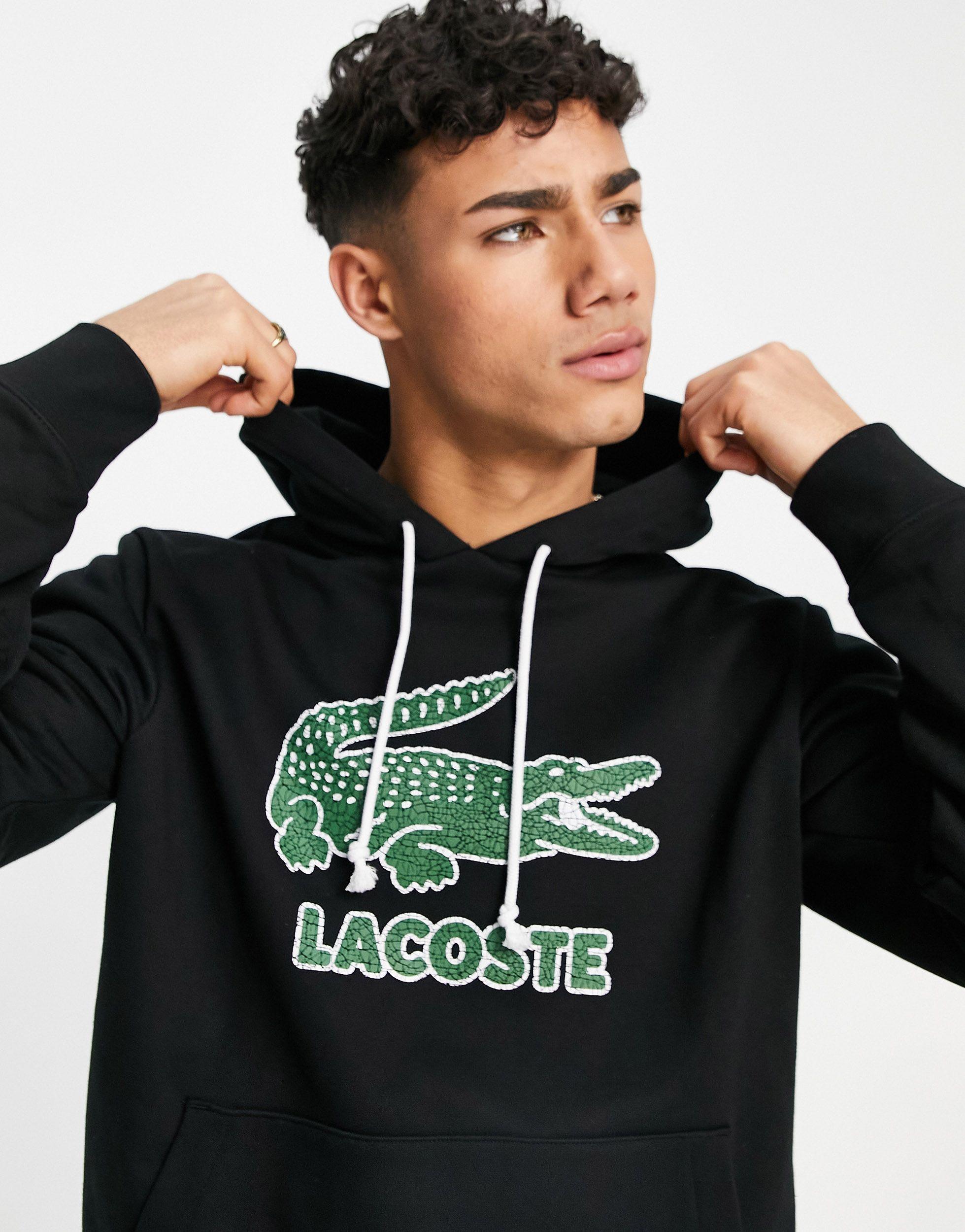 Lacoste Smashed Croc Overhead Hoodie in 