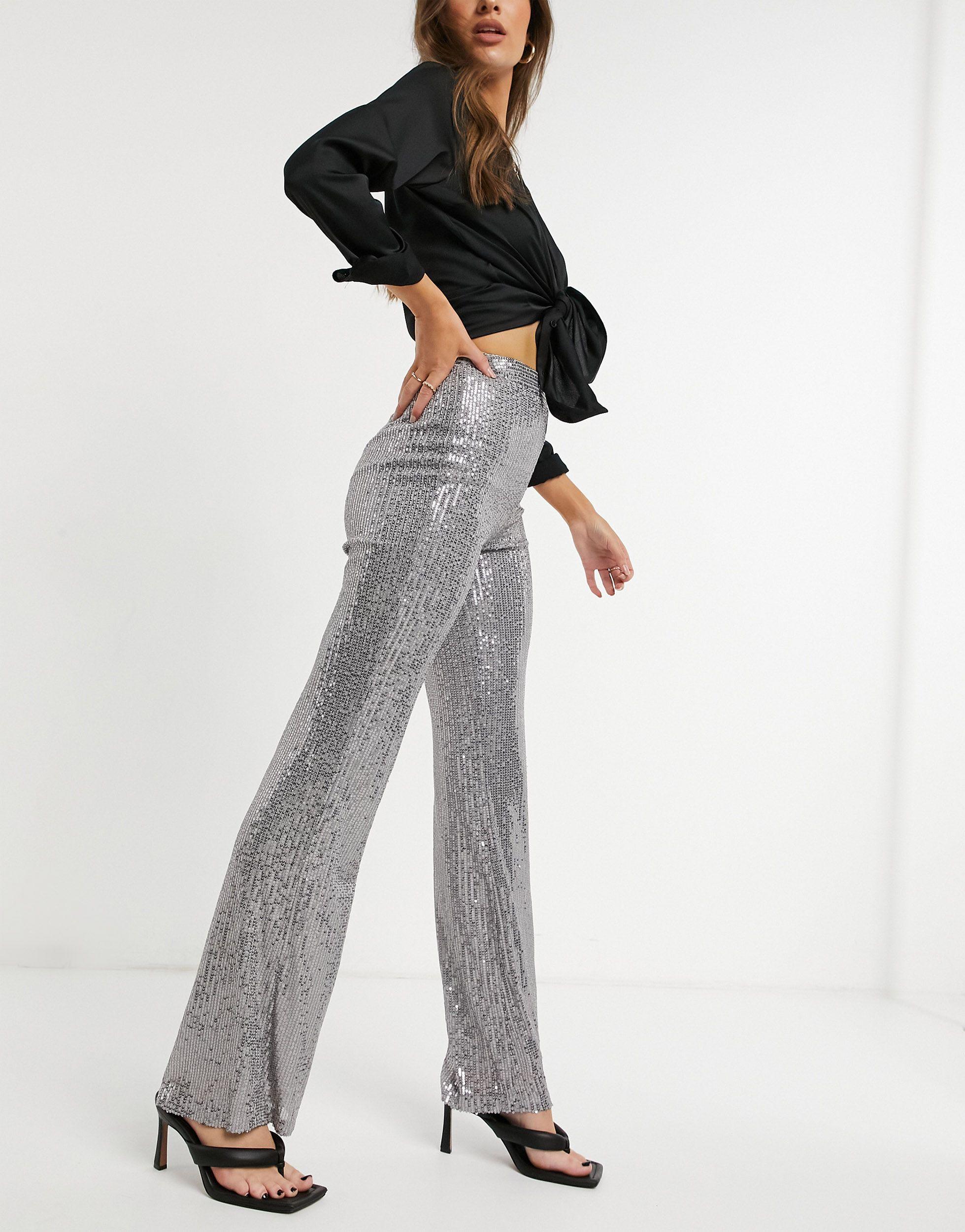 sequin trouser suit