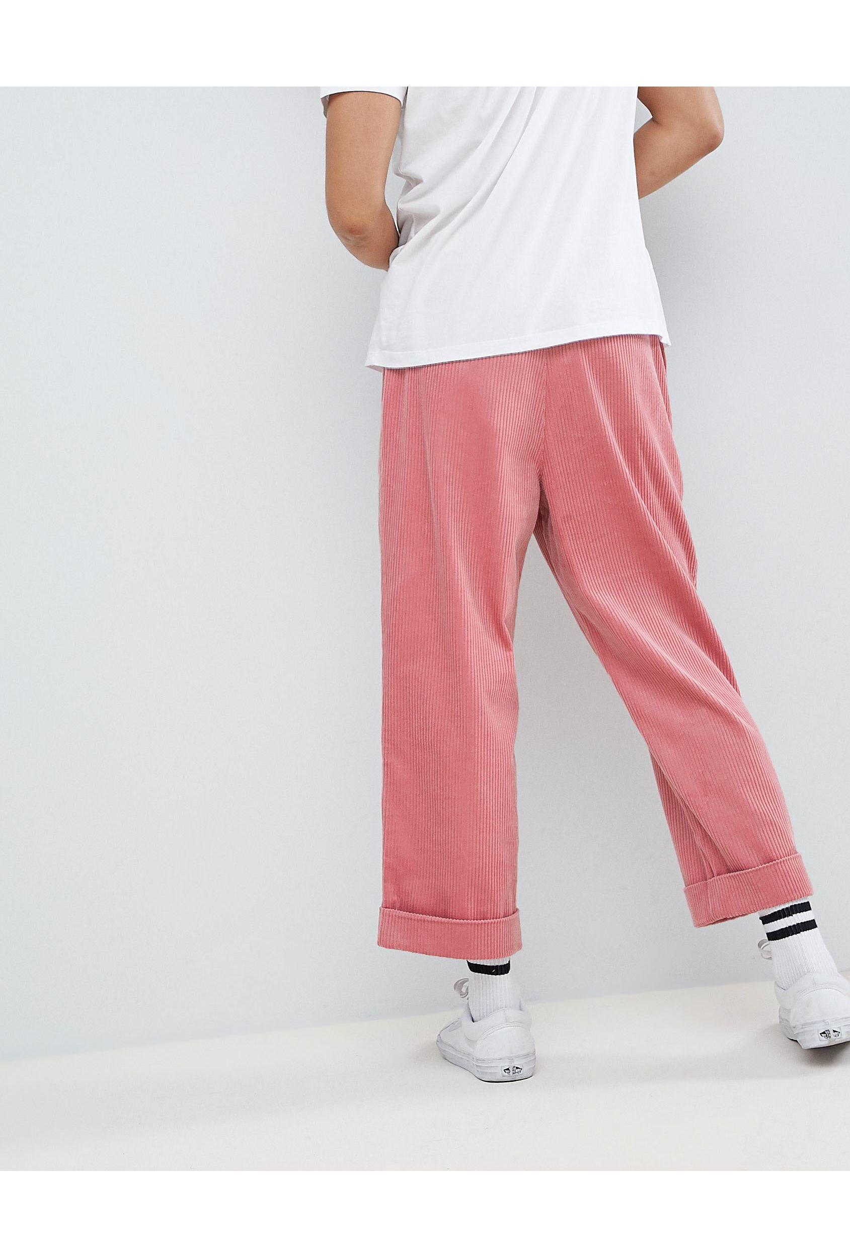 ASOS Wide Balloon Pants in Pink for Men | Lyst UK