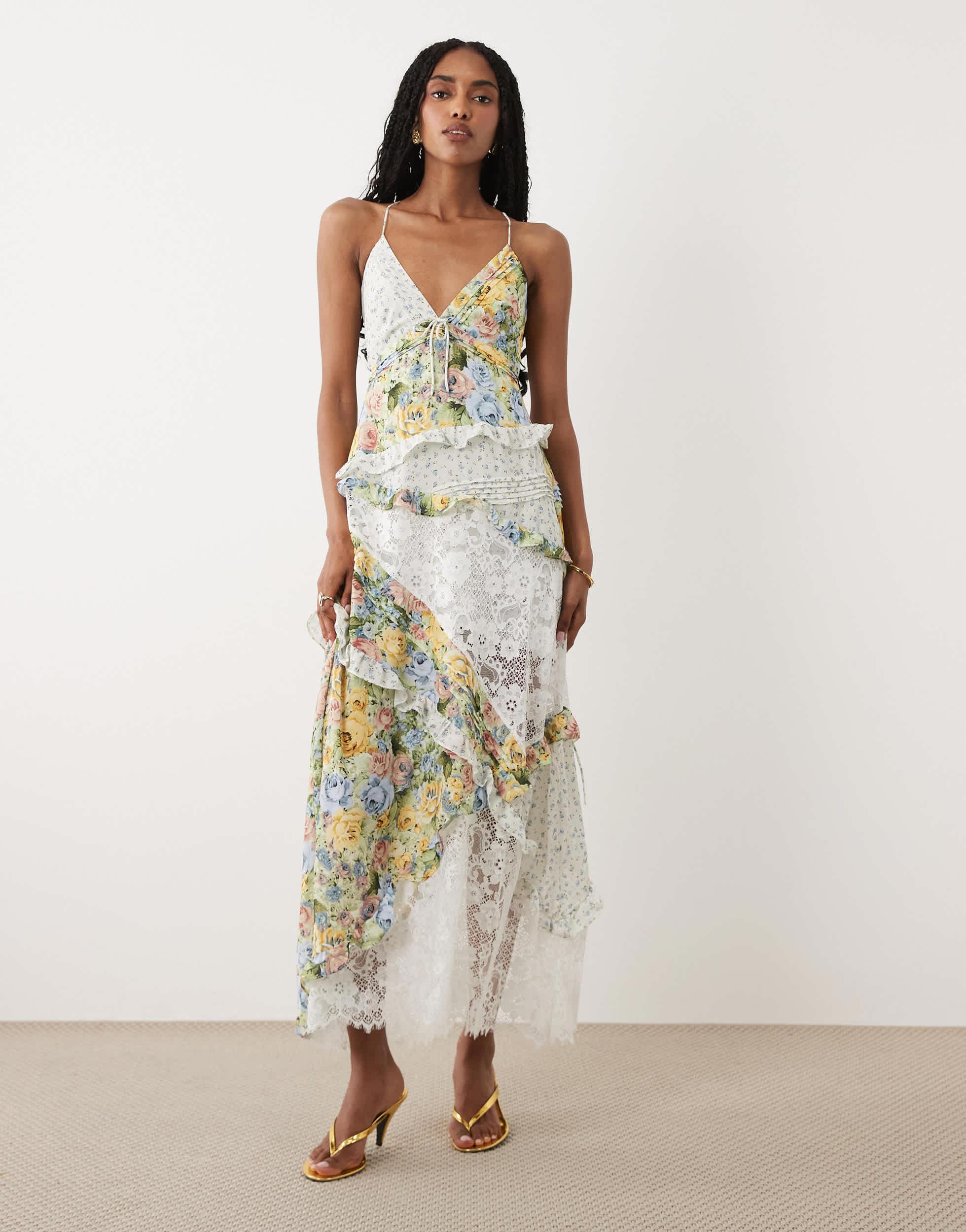 for love and for lemons dresses & Francesca Mini Dress Contrasting bow at waist For Love & Lemons -