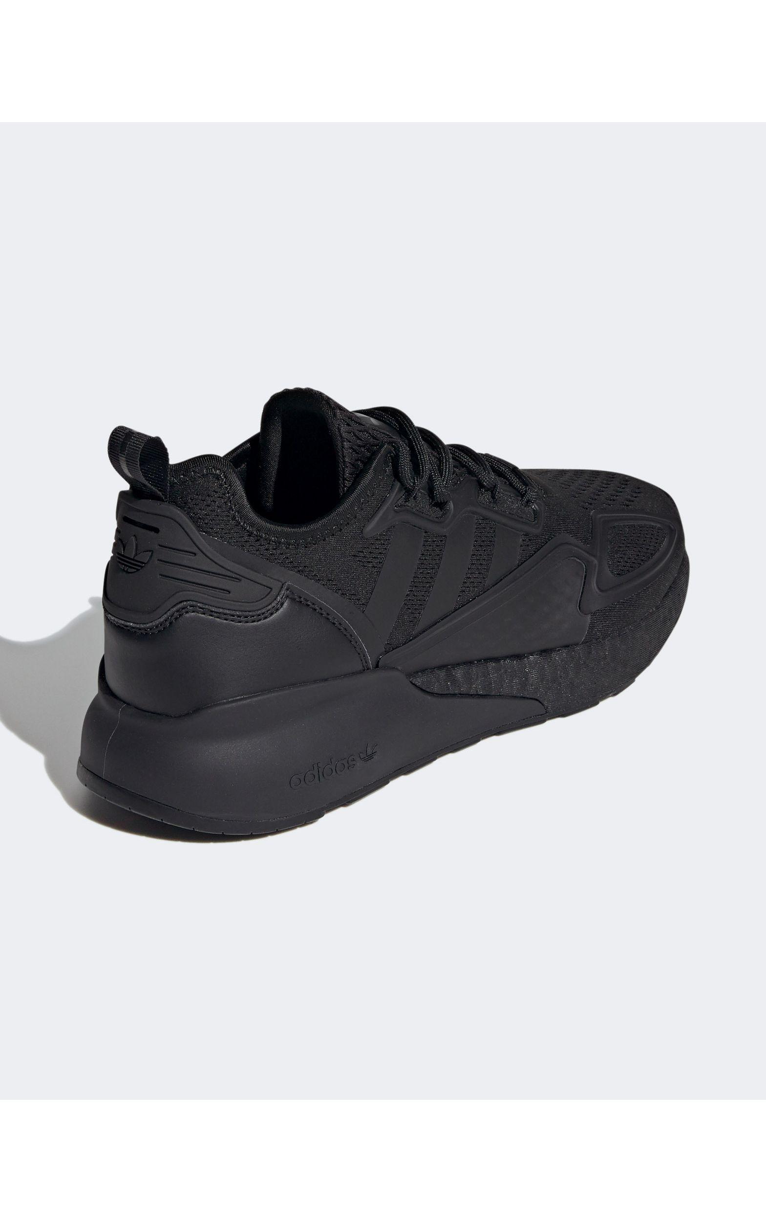 adidas Originals Rubber Zx 2k Flux Sneakers in Black for Men - Lyst