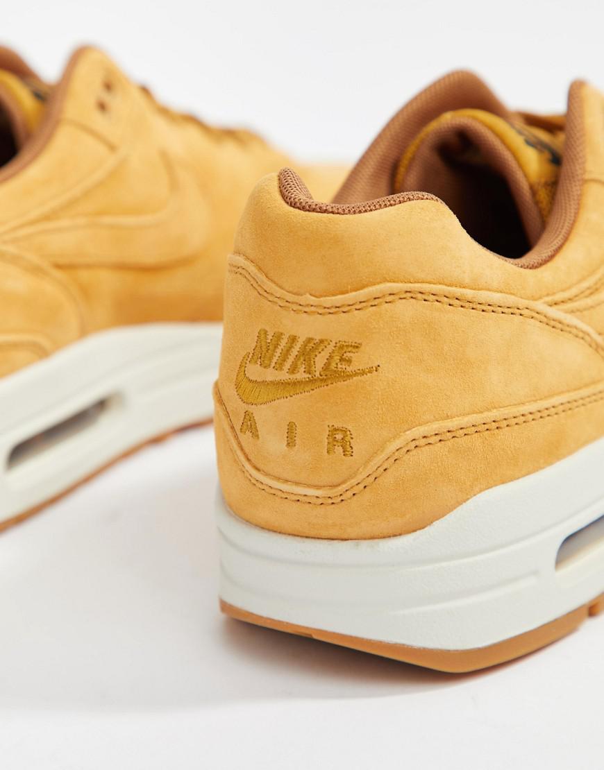 nike air max 1 premium trainers in tan