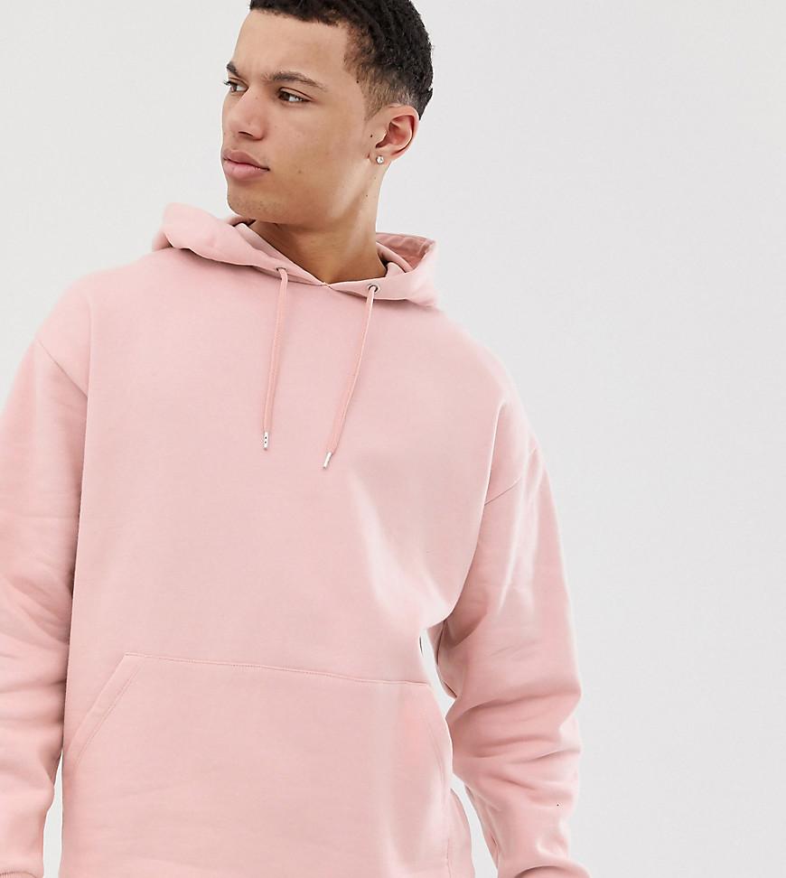 oversized light pink hoodie