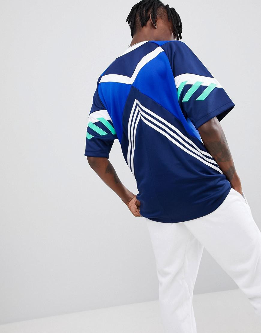 adidas Originals Nova Retro Oversized T-shirt In Blue Ce4843 for Men - Lyst