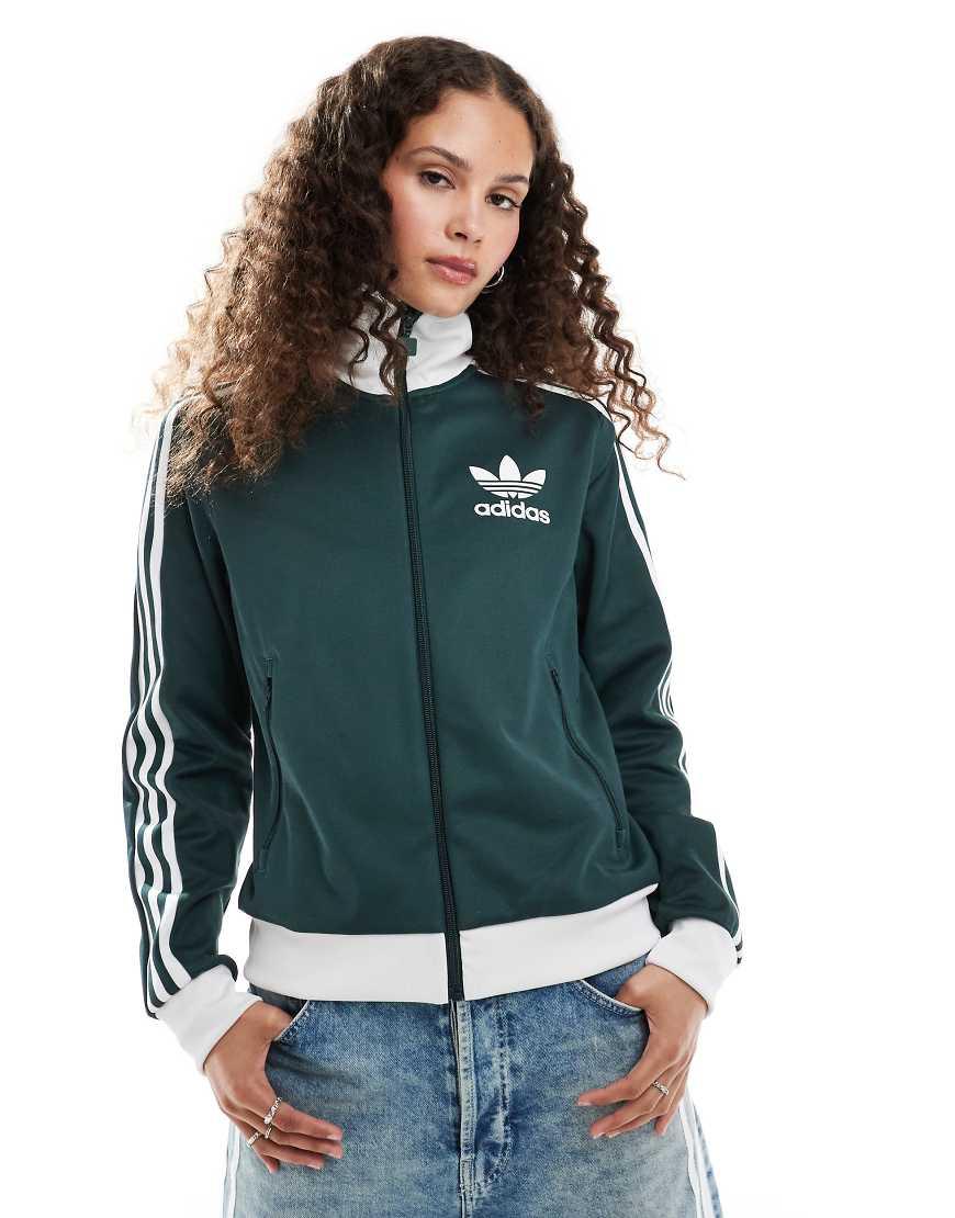 adidas beckenbauer jacket green