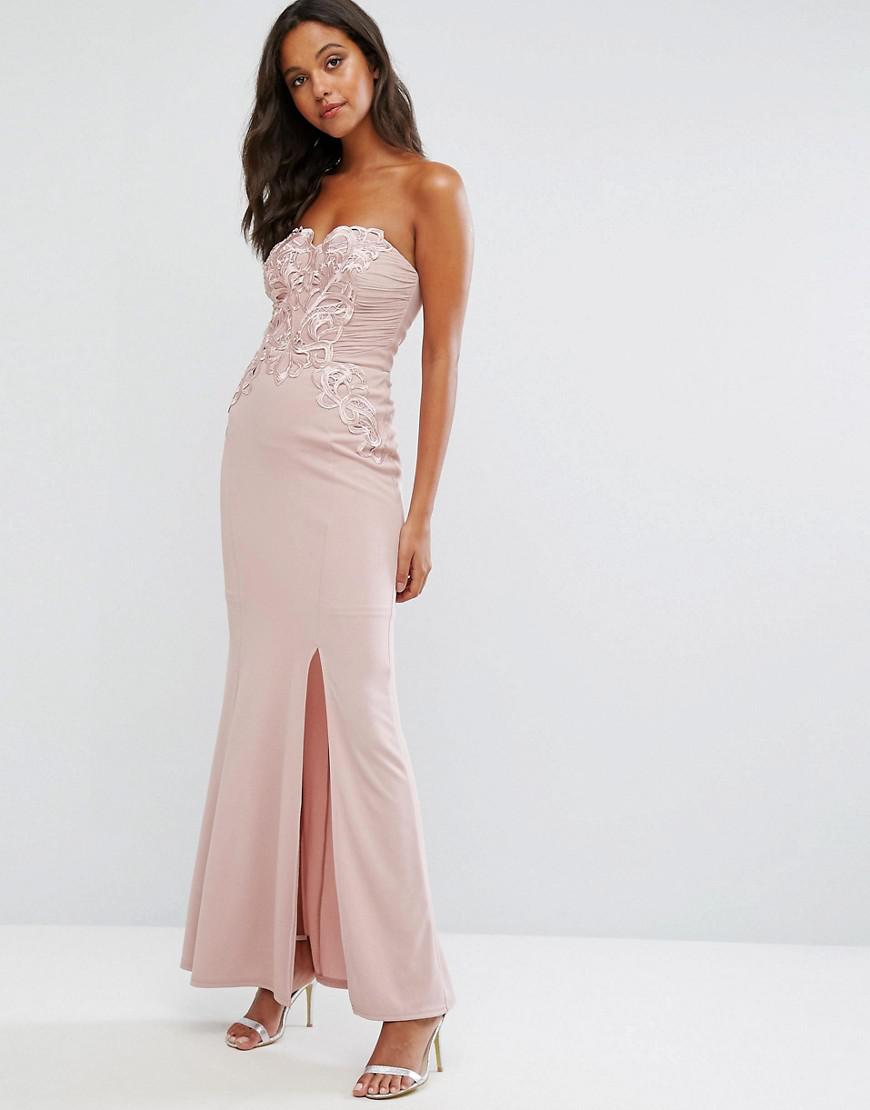 lipsy nude dress
