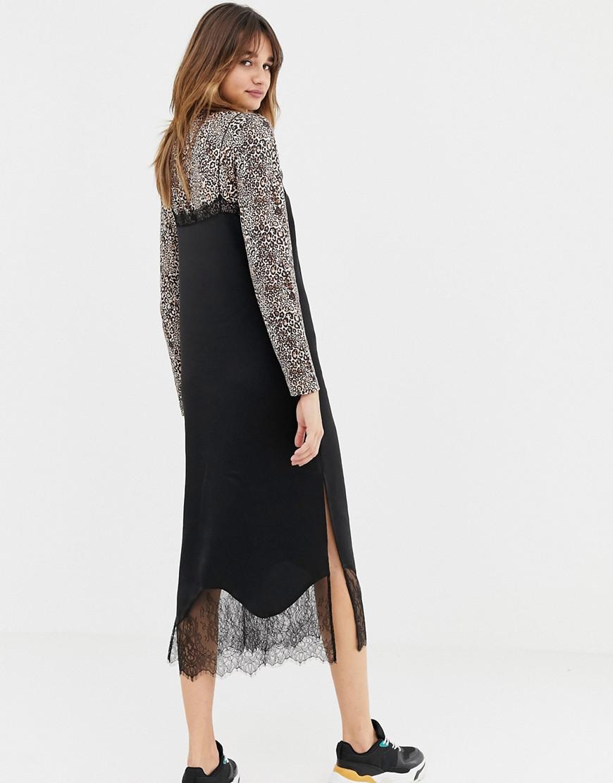 stradivarius slip dress