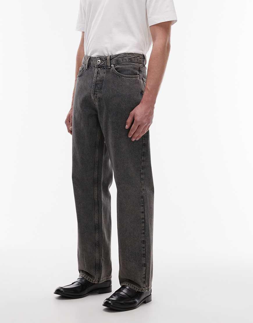 TOPMAN Rigid baggy Jeans in Red for Men Lyst UK