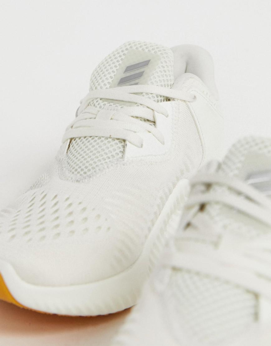 adidas running alphabounce sneakers in white