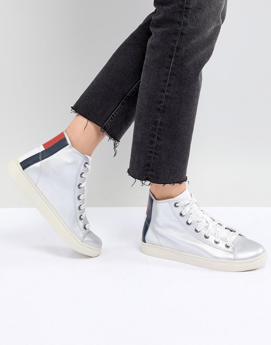 tommy hilfiger high heel sneakers