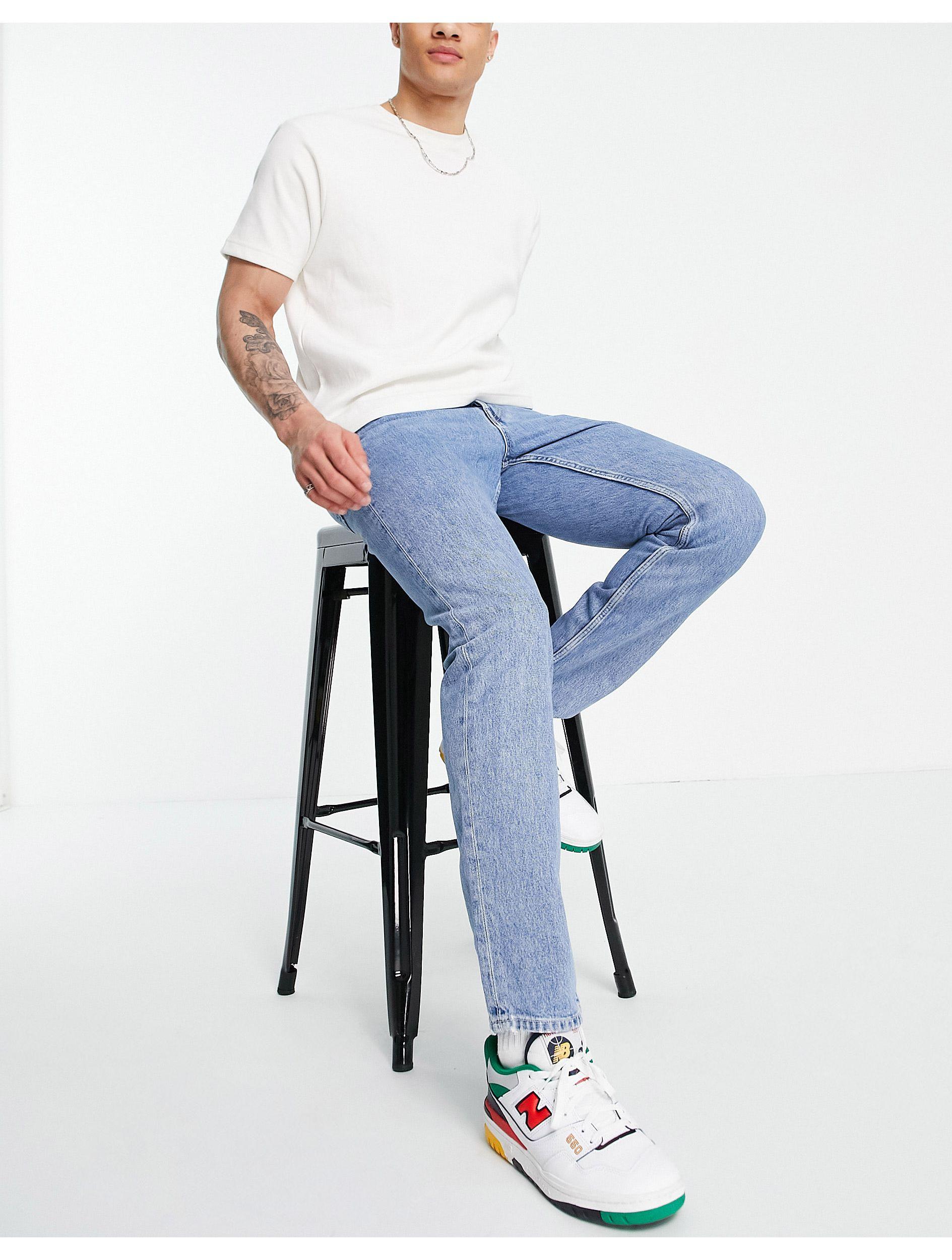 Weekday Pine Jeans in Sky Blue (Blue 