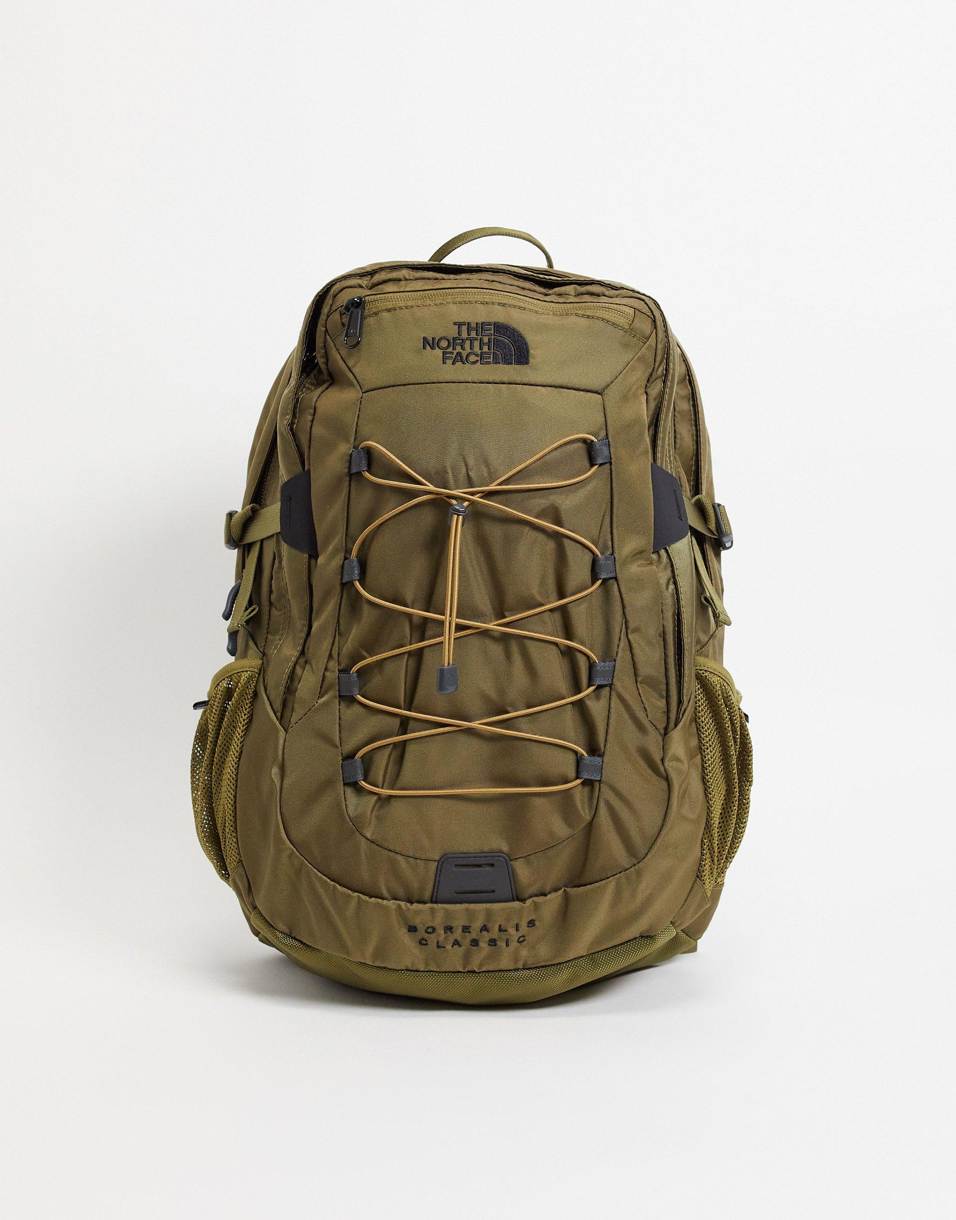 The North Face Fleece Borealis Backpack in Green for Men | Lyst
