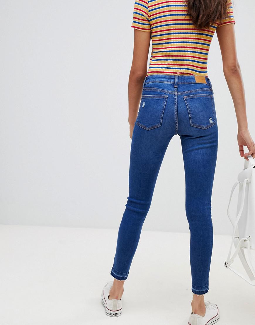 bershka low rise skinny jeans