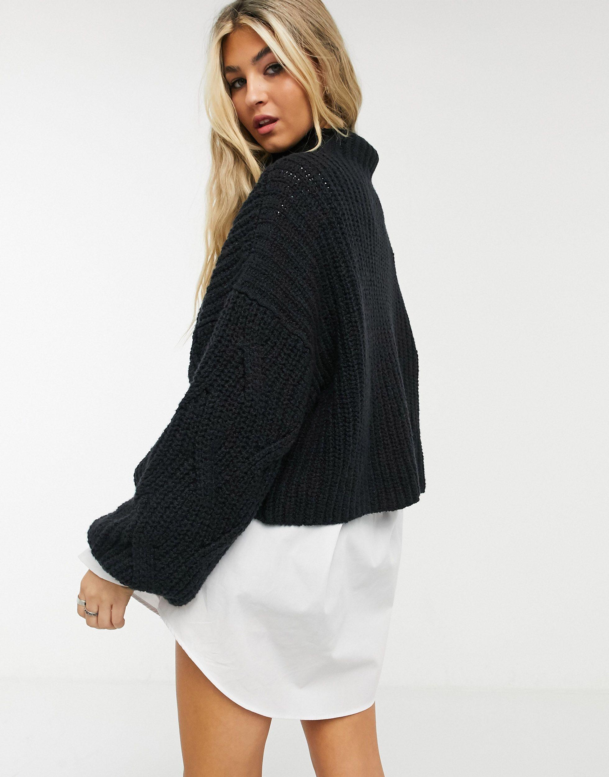 seasons change funnel neck sweater
