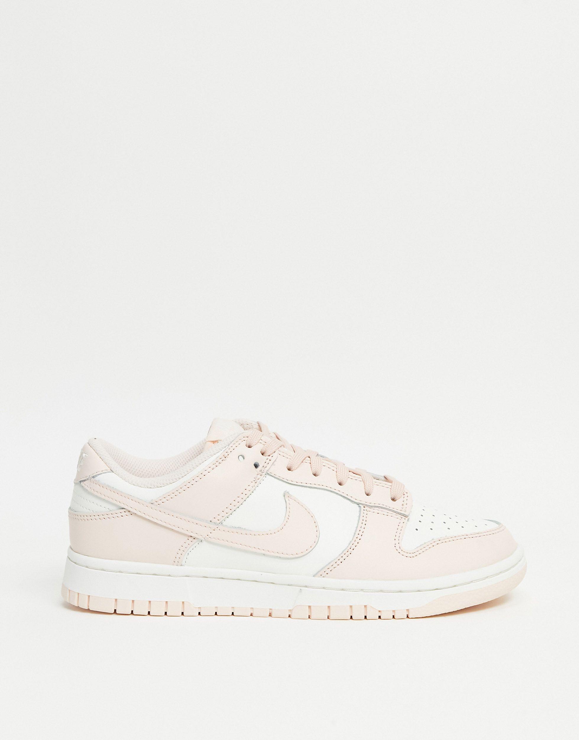 Dunk - Sneakers basse rosa chiaro di Nike in Bianco | Lyst