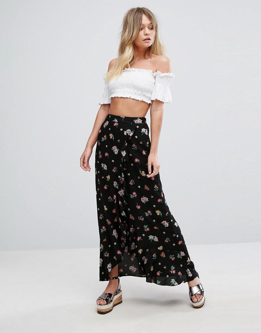 new look floral maxi skirt