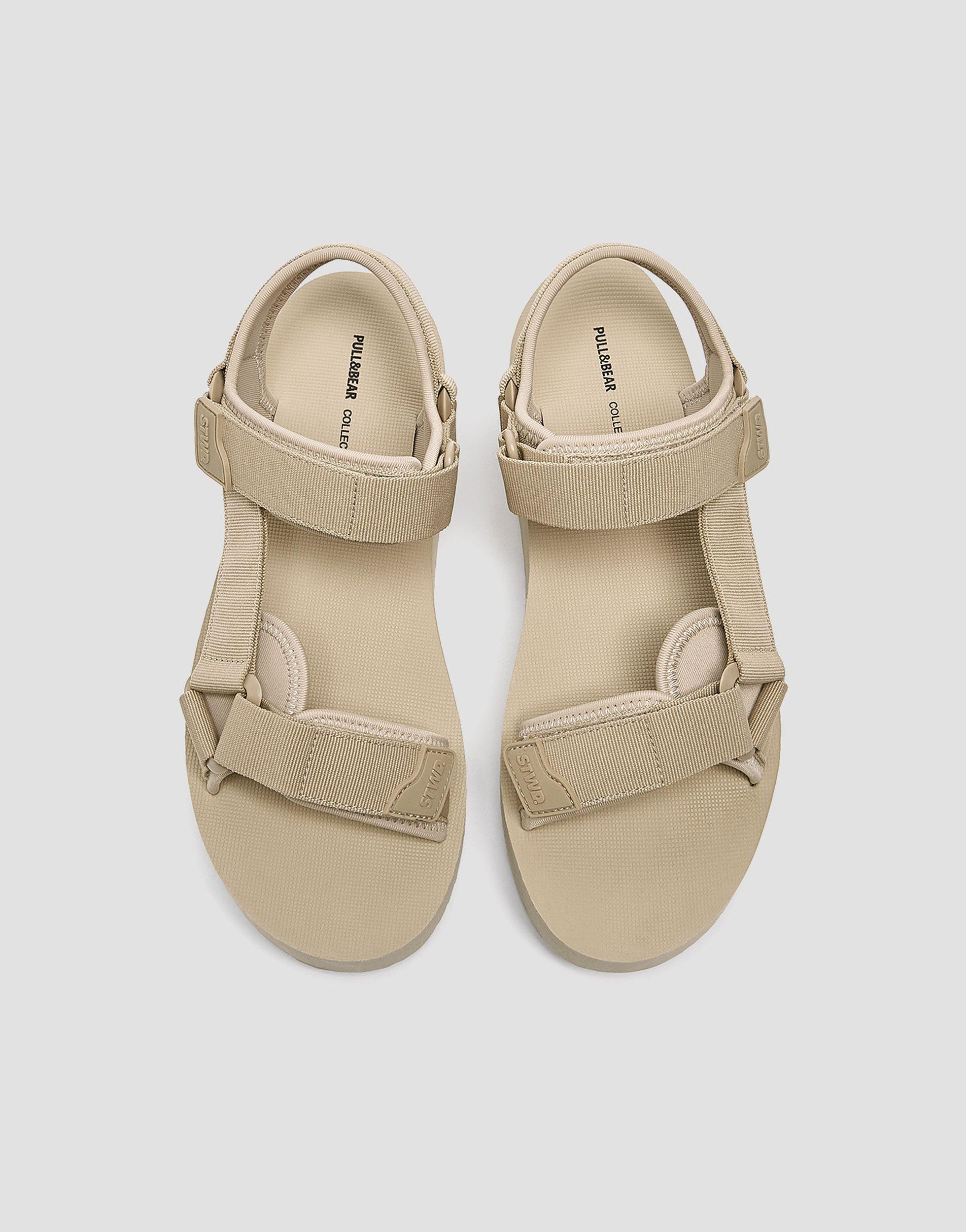 colorful block heel sandals