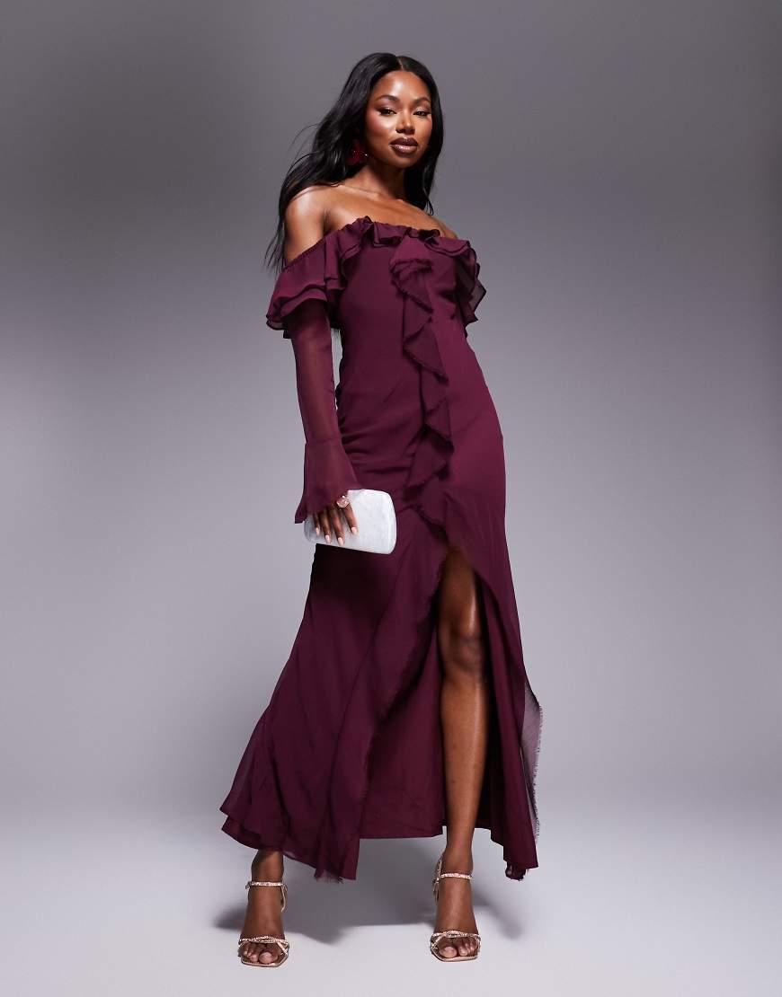 dark blue long sleeve dresses Mermaid Navy Blue Off Shoulder Prom Dress with Long Sleeves PG723 US16 / Custom Color