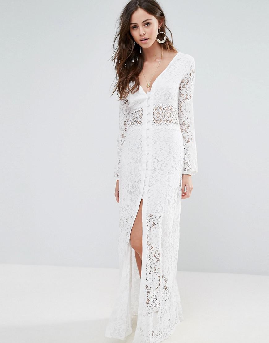 boohoo lace maxi dress