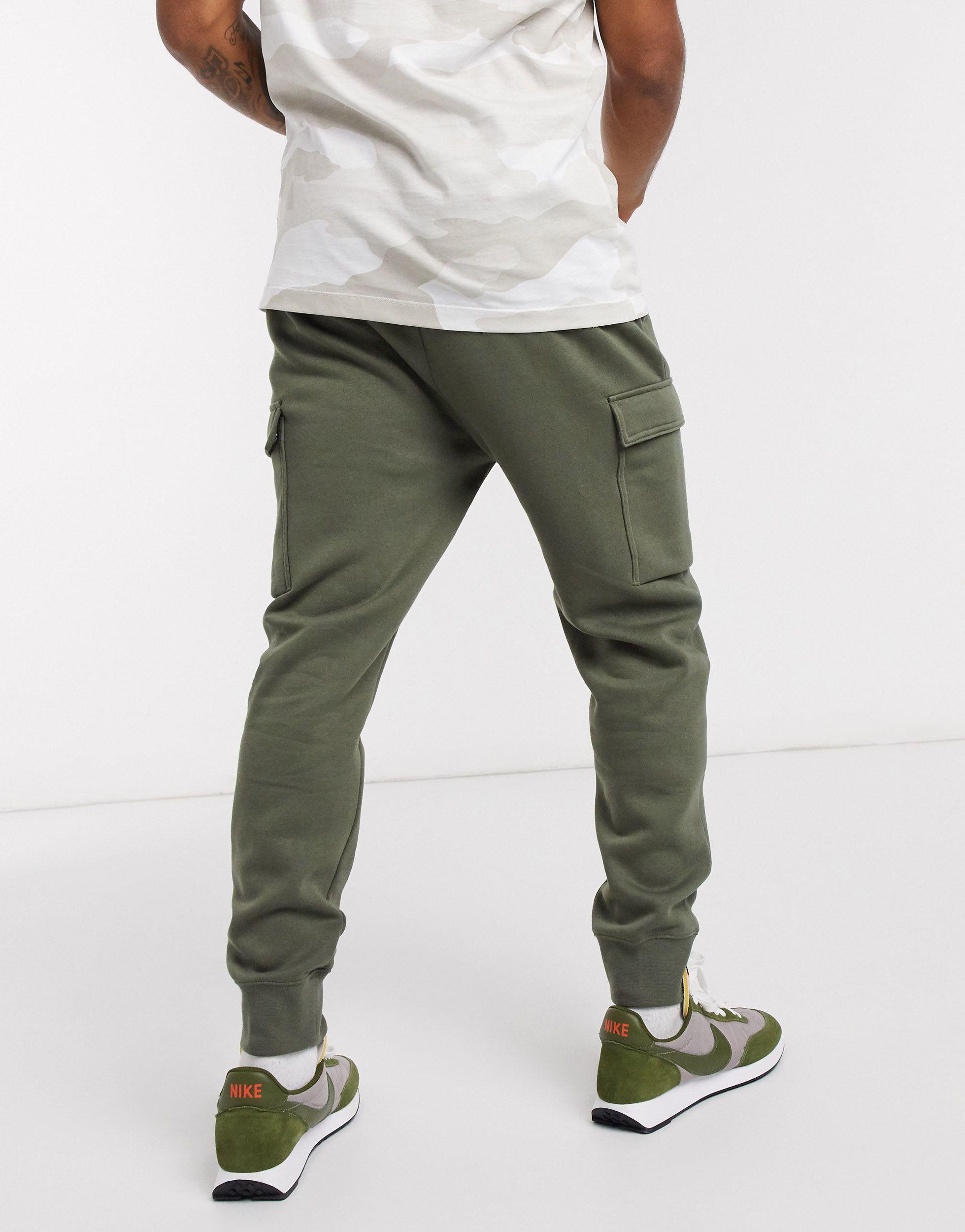 nike foundation cargo joggers khaki