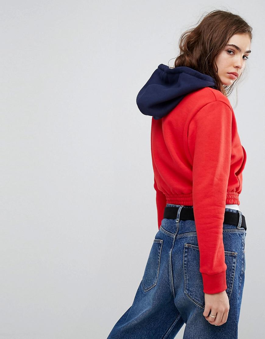 tommy jeans crop hoodie