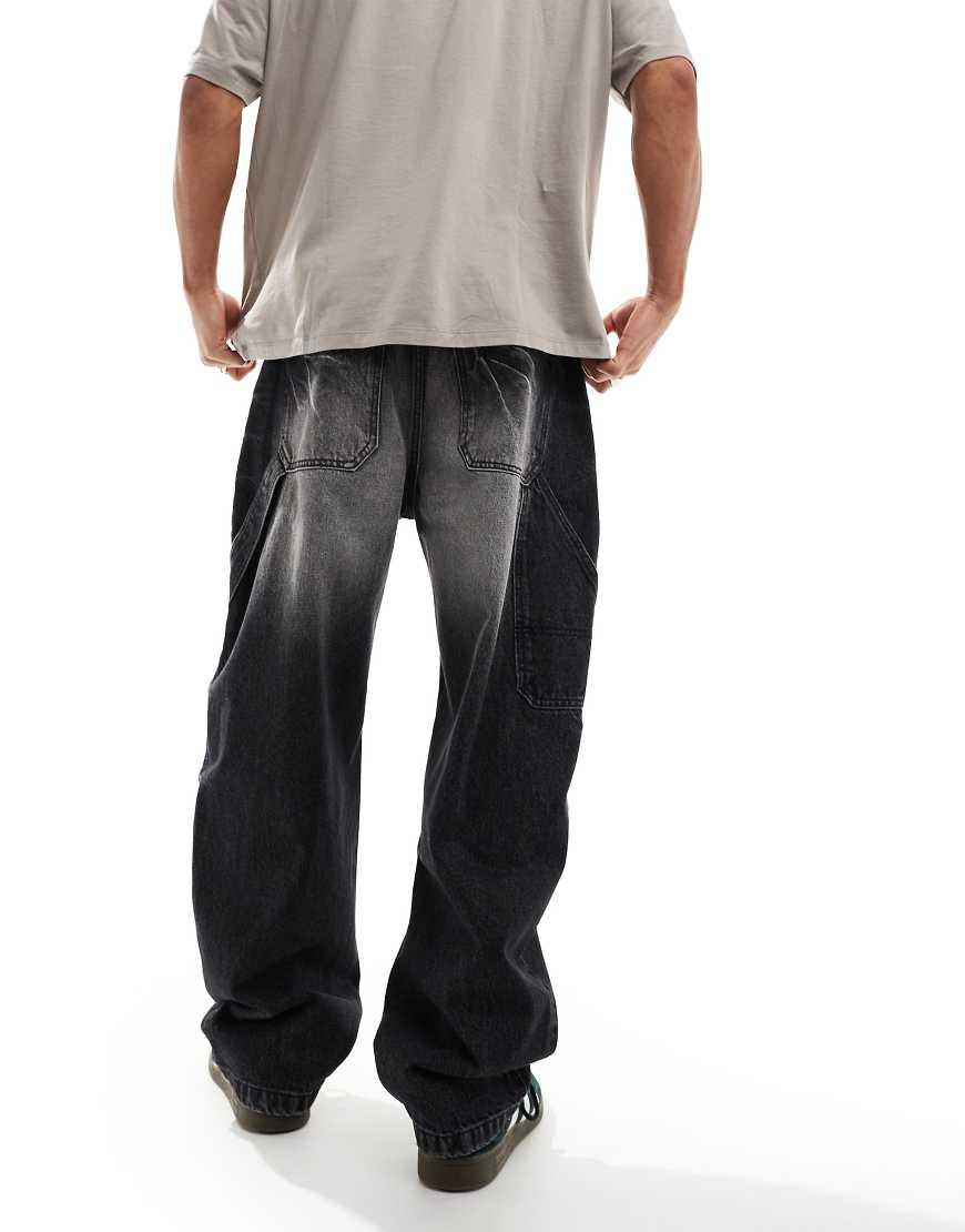 Straight Leg Jeans Men Jean Bershka 90s Bershka Baggy Fit