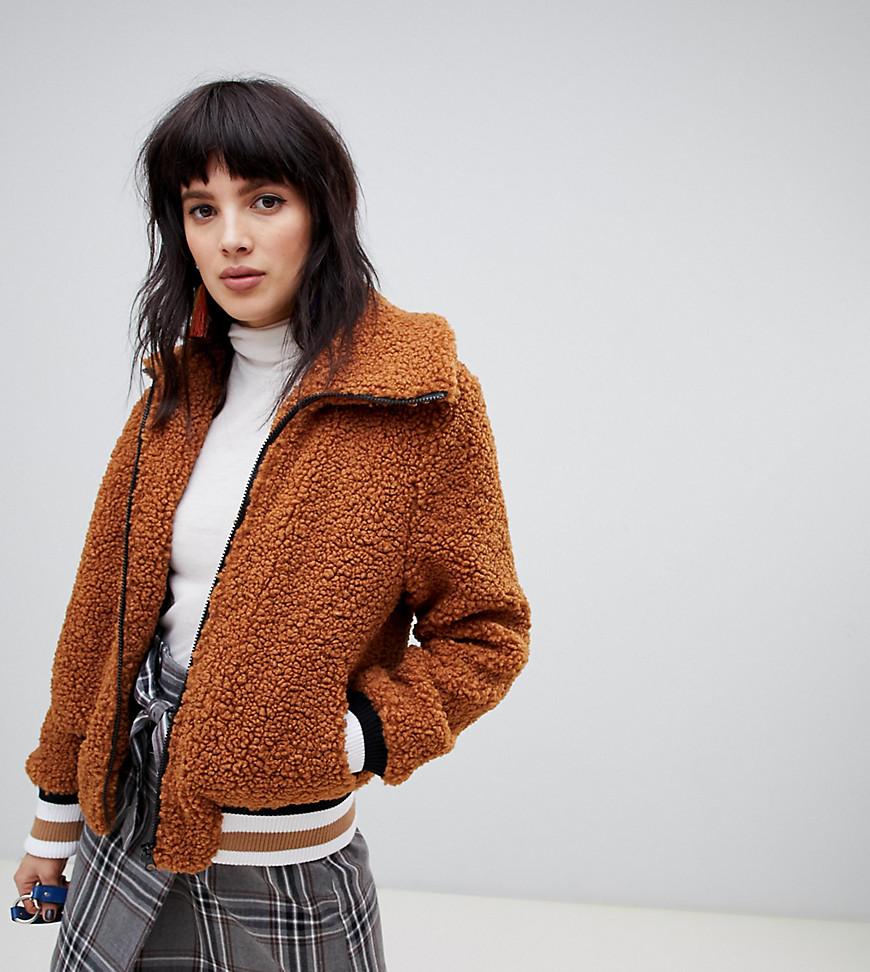 stradivarius teddy coat