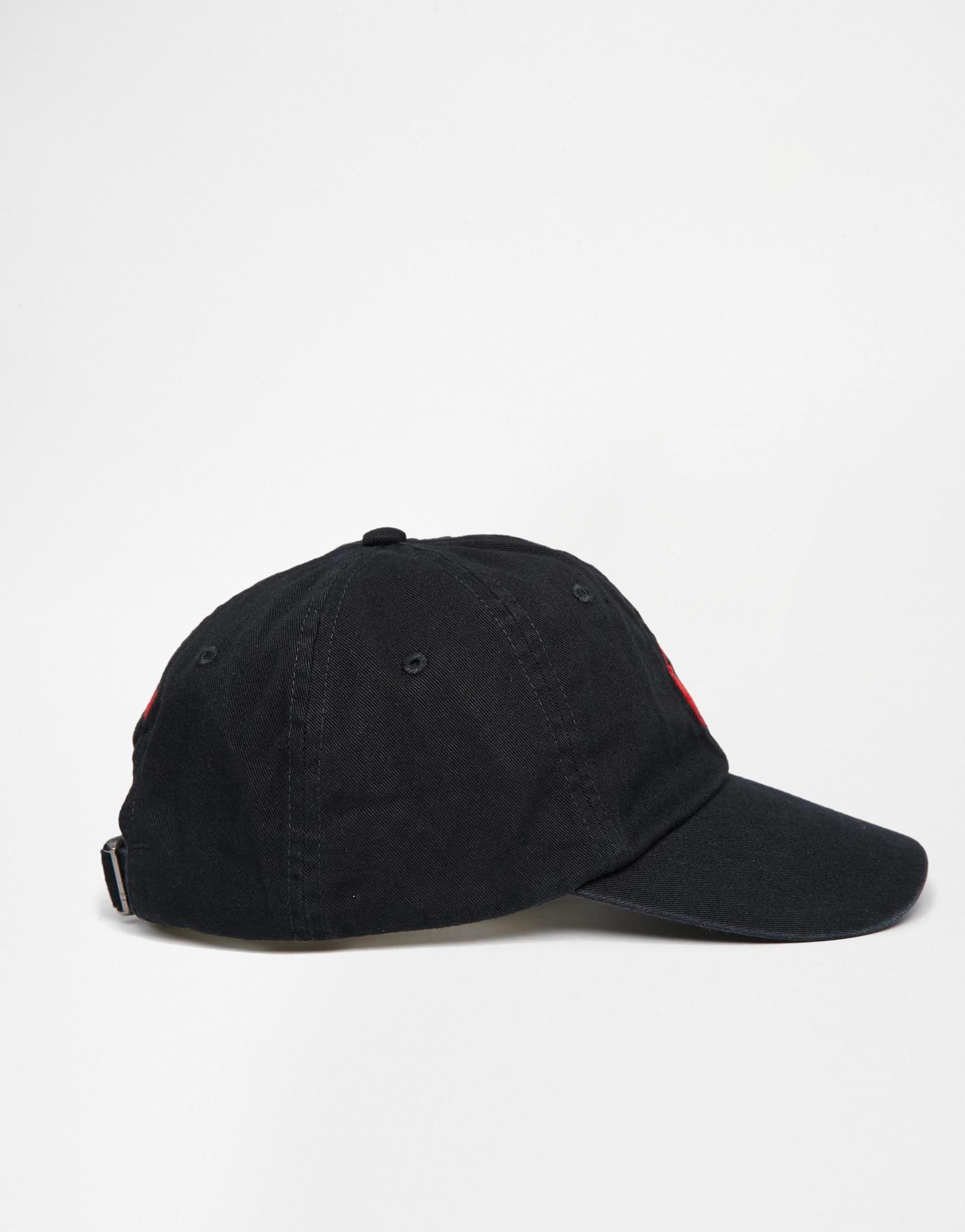 ralph lauren baseball cap black
